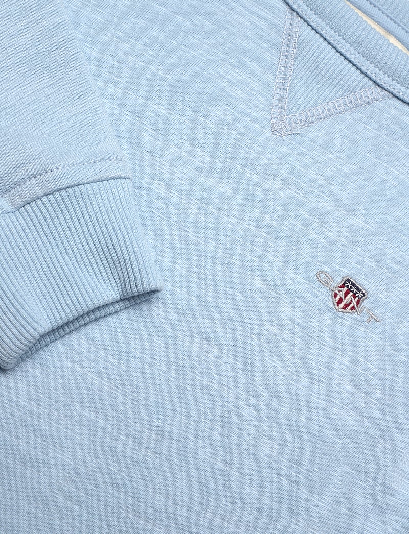 GANT - SHIELD COTTON SLUB C-NECK - pikkade varrukatega t-särgid - calming blue - 2