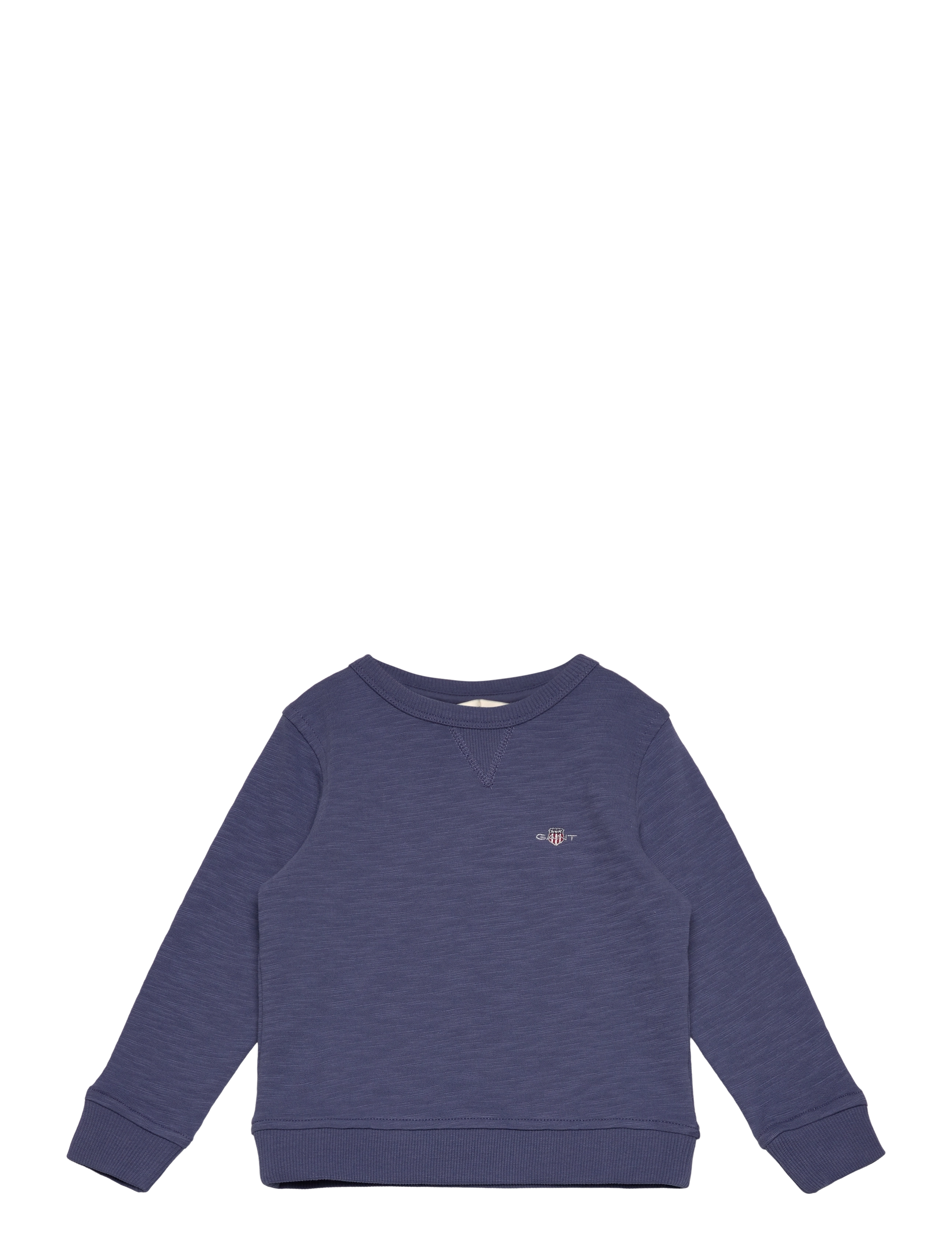 Gant SHIELD COTTON SLUB C-NECK - Riided - DUSTY NAVY / navy