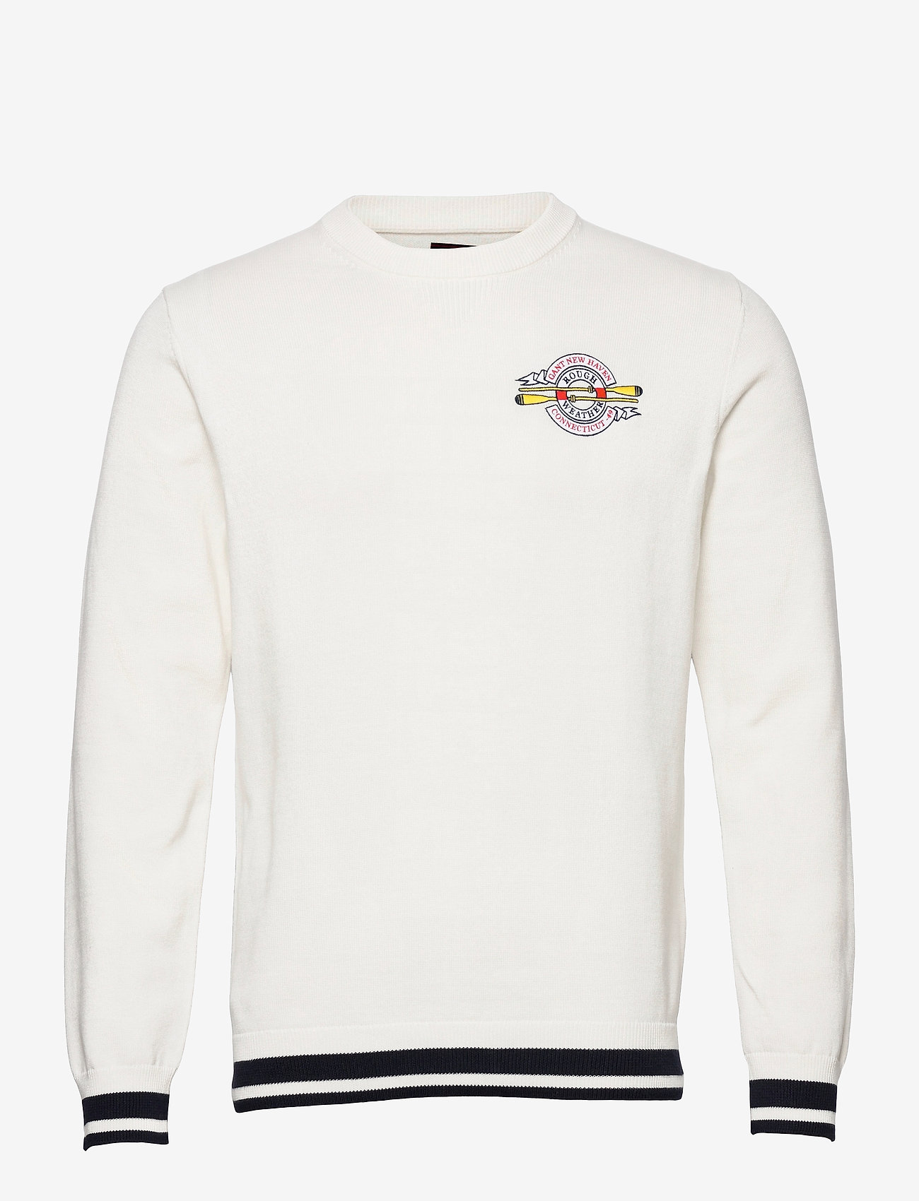 GANT - D1. RW CREST C-NECK - eggshell - 0