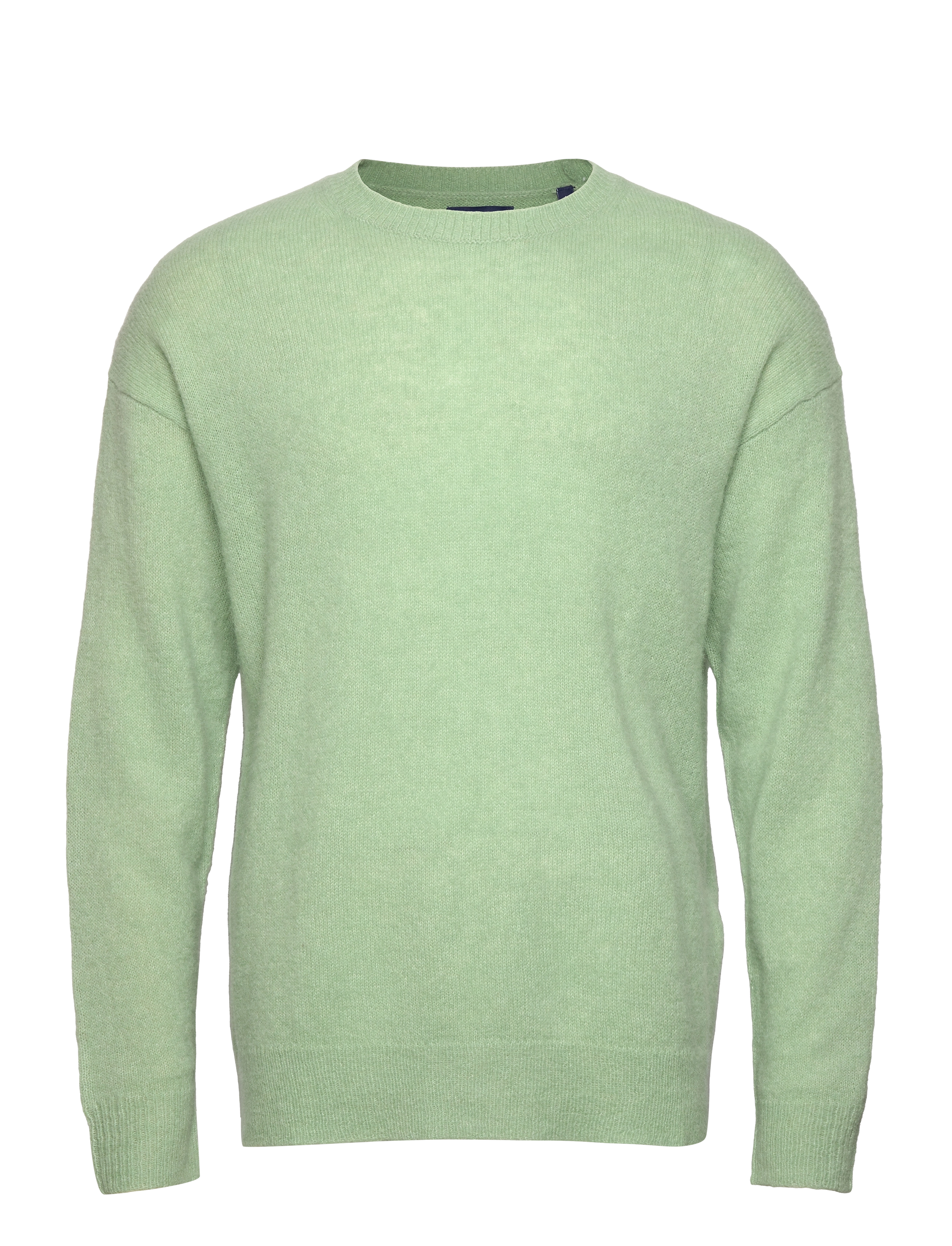 D1. ALPACA BLEND C-NECK - EUCALYPTUS GREEN