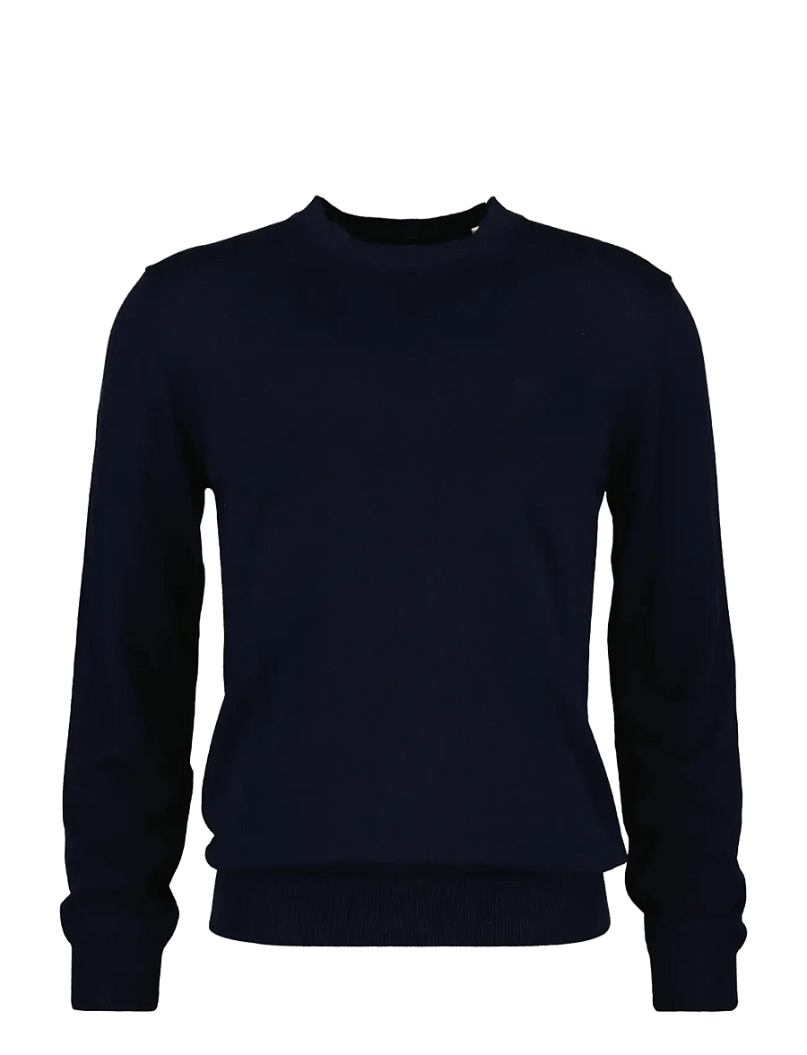 Gant - COTTON WOOL C-NECK - Ümara kaelusega - evening blue - 0