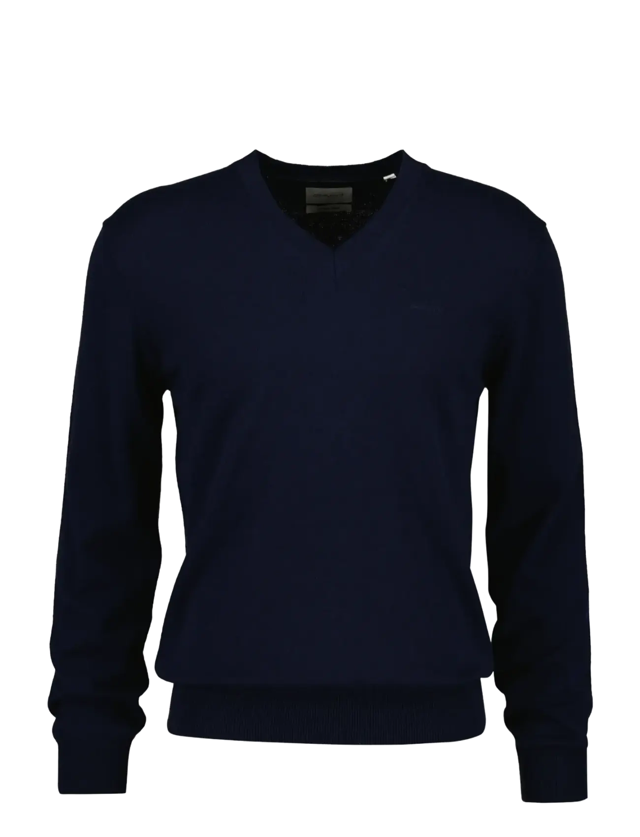 Gant COTTON WOOL V-NECK - Kleidung - EVENING BLUE / navy