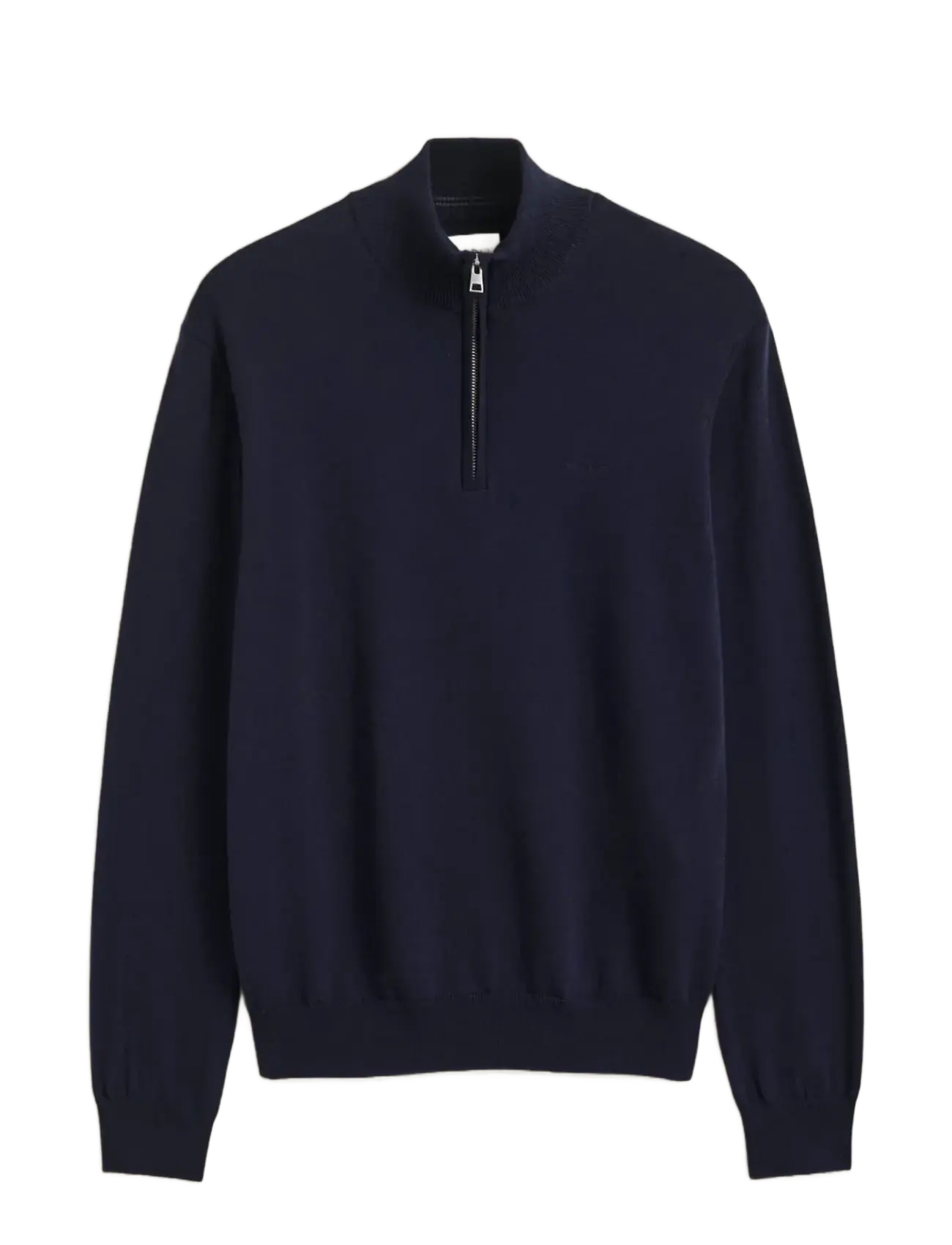 Gant COTTON WOOL HALF ZIP - Pullover mit halbem Reißverschluss - EVENING BLUE / navy