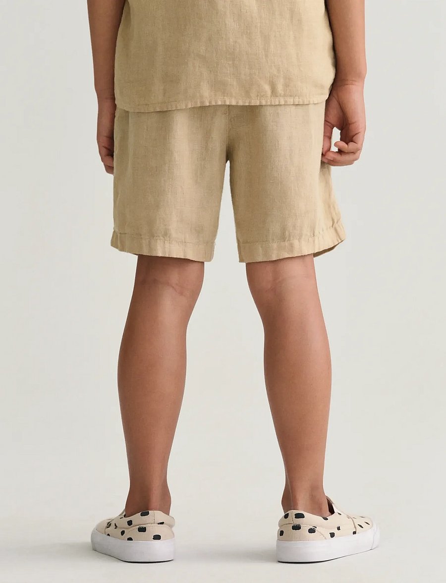 Gant - RELAXED LINEN SHORTS - sweatshorts - dry sand - 3
