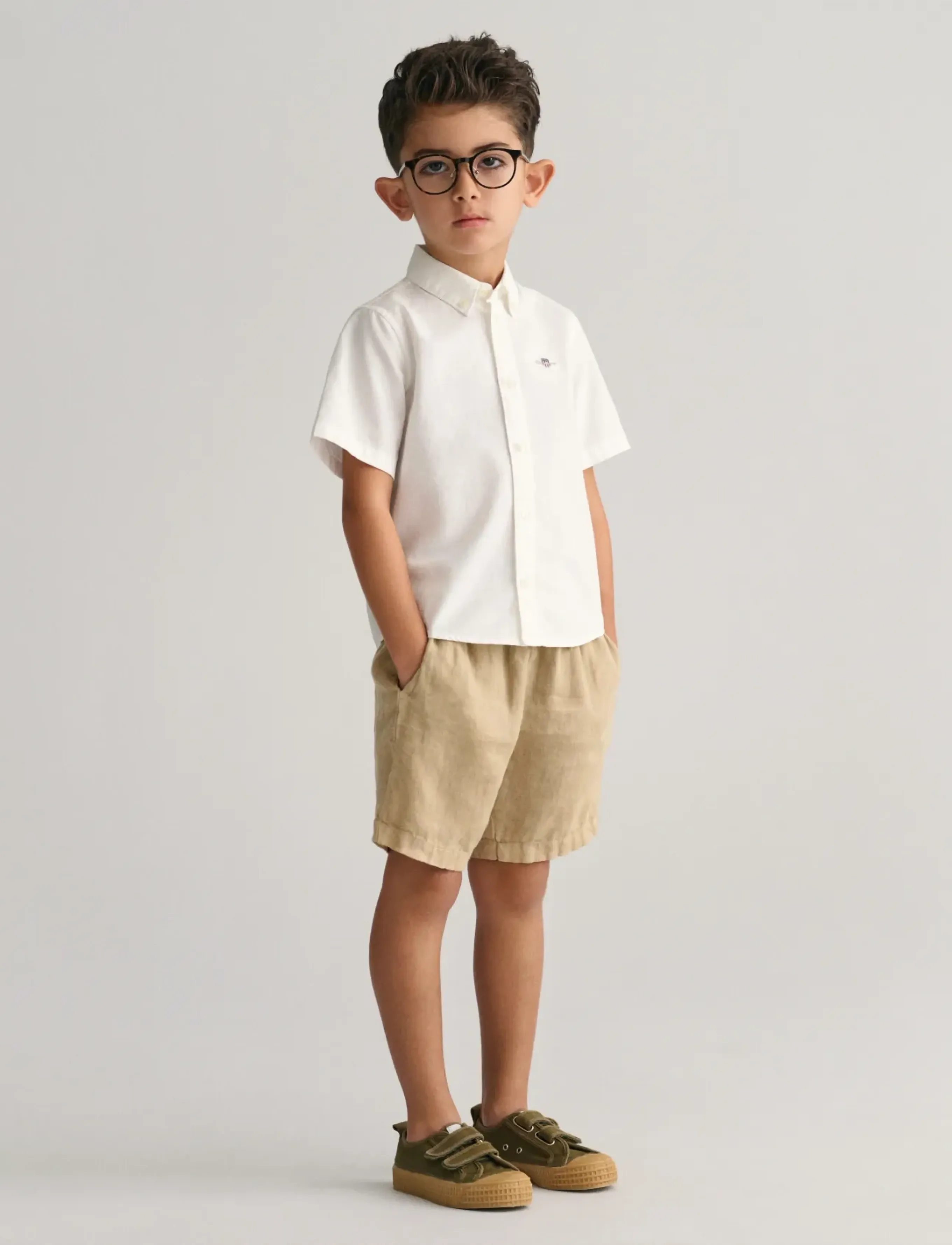 Gant - RELAXED LINEN SHORTS - sweatshorts - dry sand - 5
