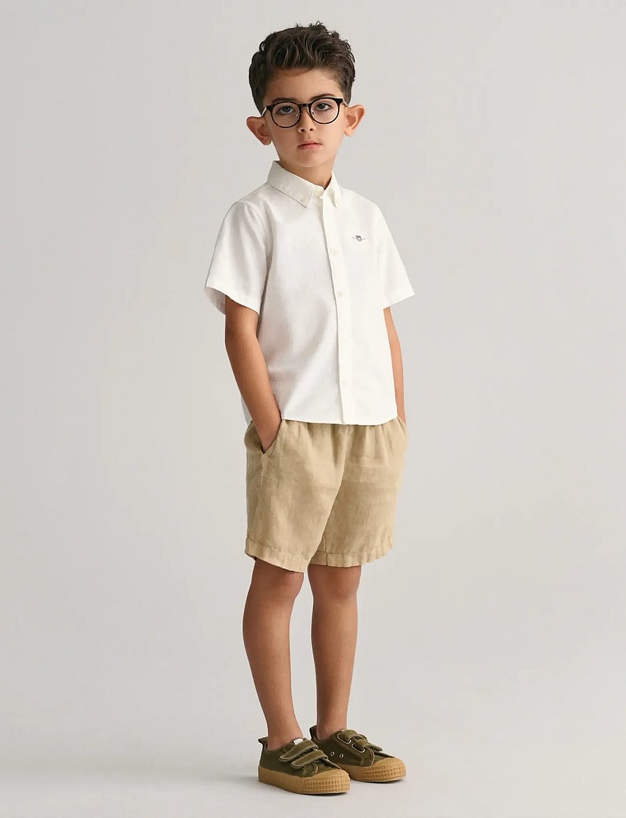 Gant - RELAXED LINEN SHORTS - sweatshorts - dry sand - 5