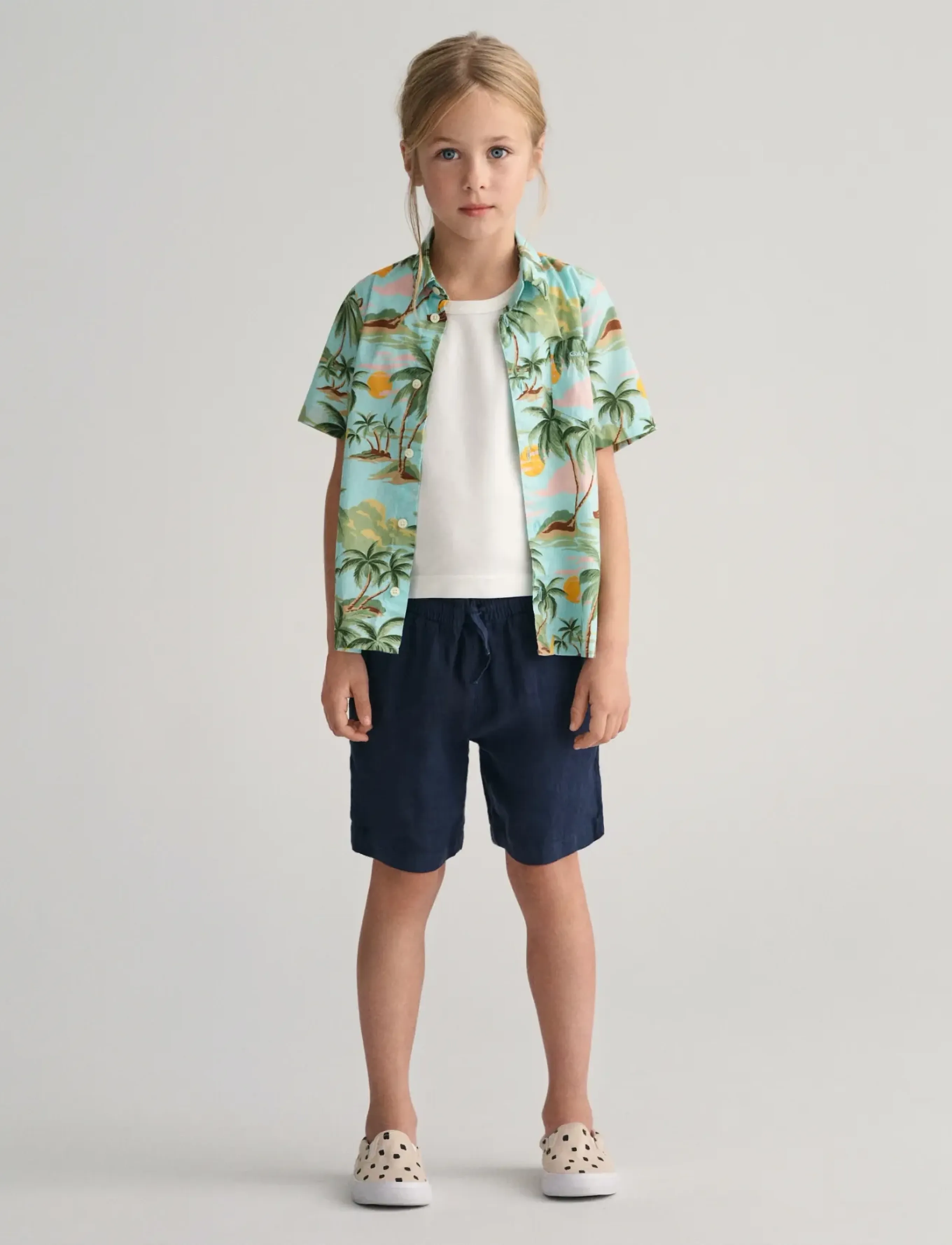 Gant - RELAXED LINEN SHORTS - shorts en molleton - marine - 5