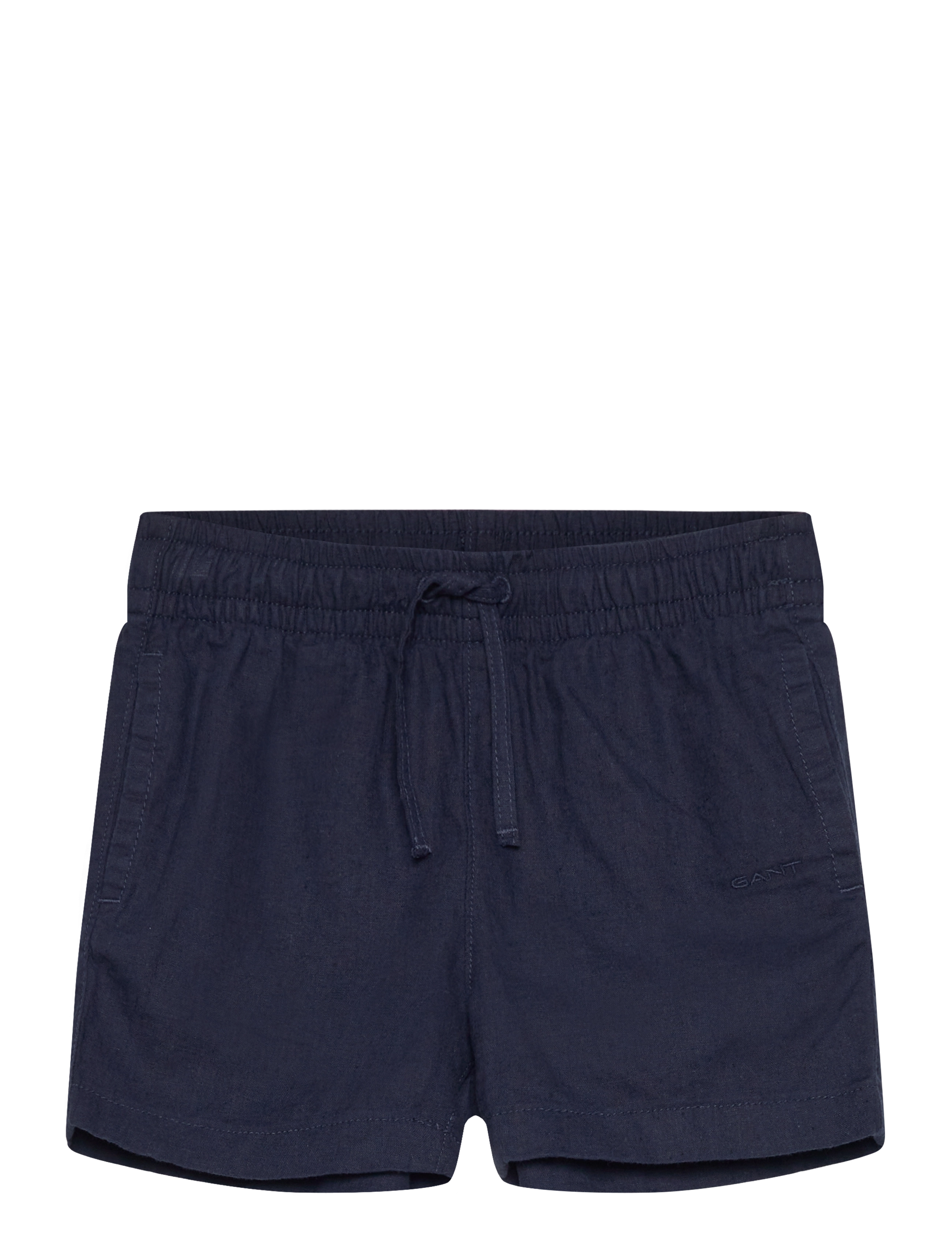 GANT Baumwolle Linen Shorts Navy - 110-116 - Kinder