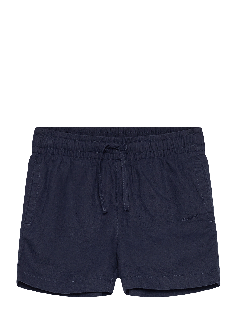 GANT - COTTON LINEN SHORTS - lühikesed vabaajapüksid - marine - 0