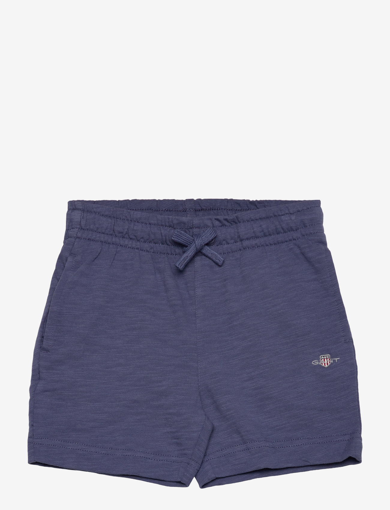 GANT - SHIELD COTTON SLUB SHORTS - sweatshorts - dusty navy - 0