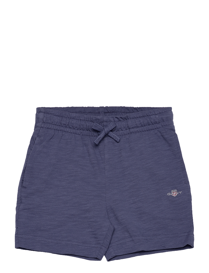 GANT - SHIELD COTTON SLUB SHORTS - sweatshorts - dusty navy - 0