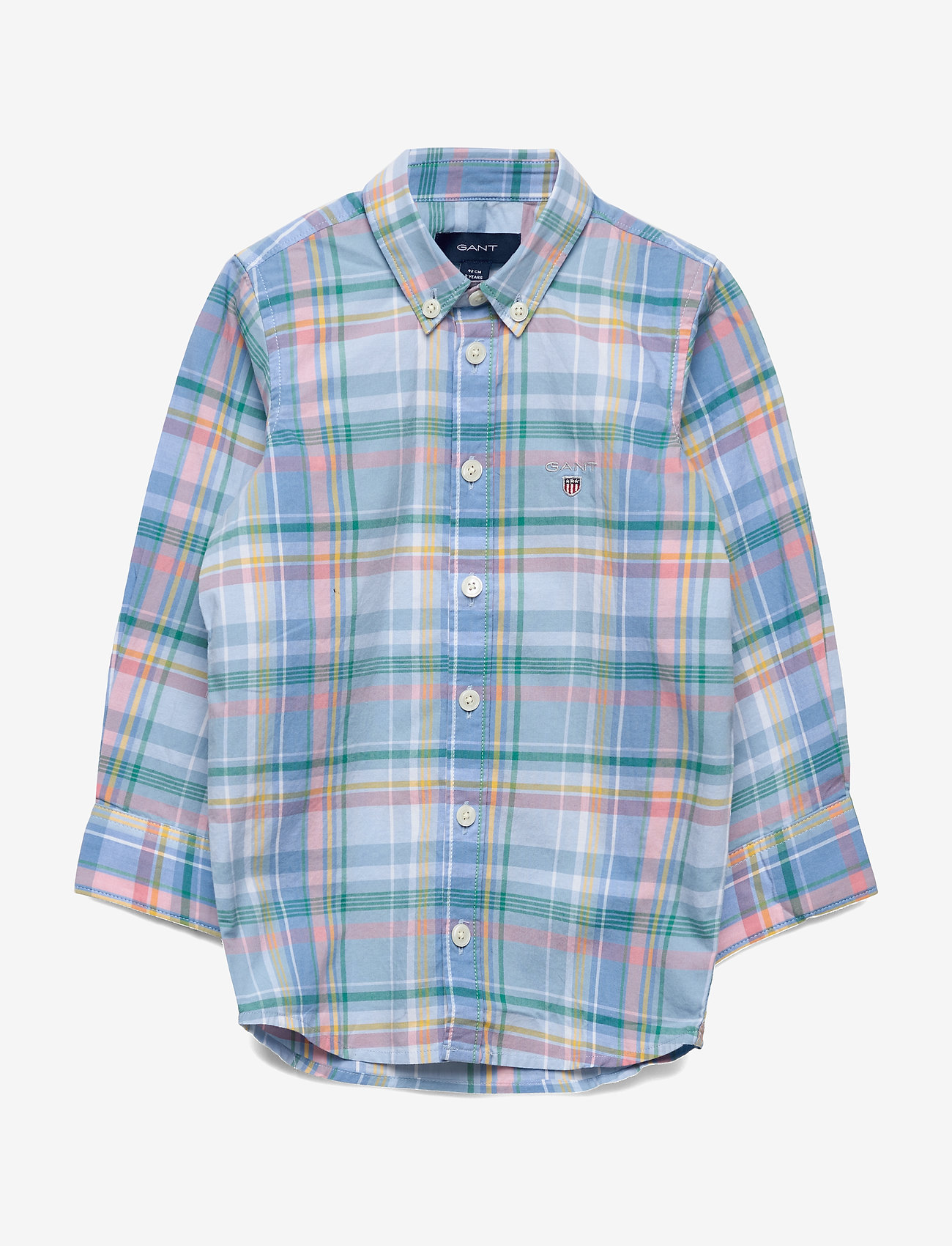 GANT - D1. PREPPY MADRAS SHIRT - capri blue - 0