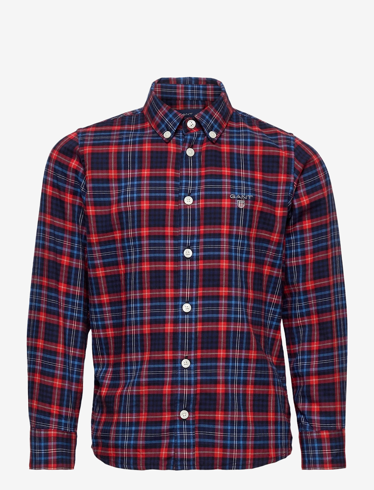 GANT - D1. MICRO TARTAN SHIRT - atomic orange - 0