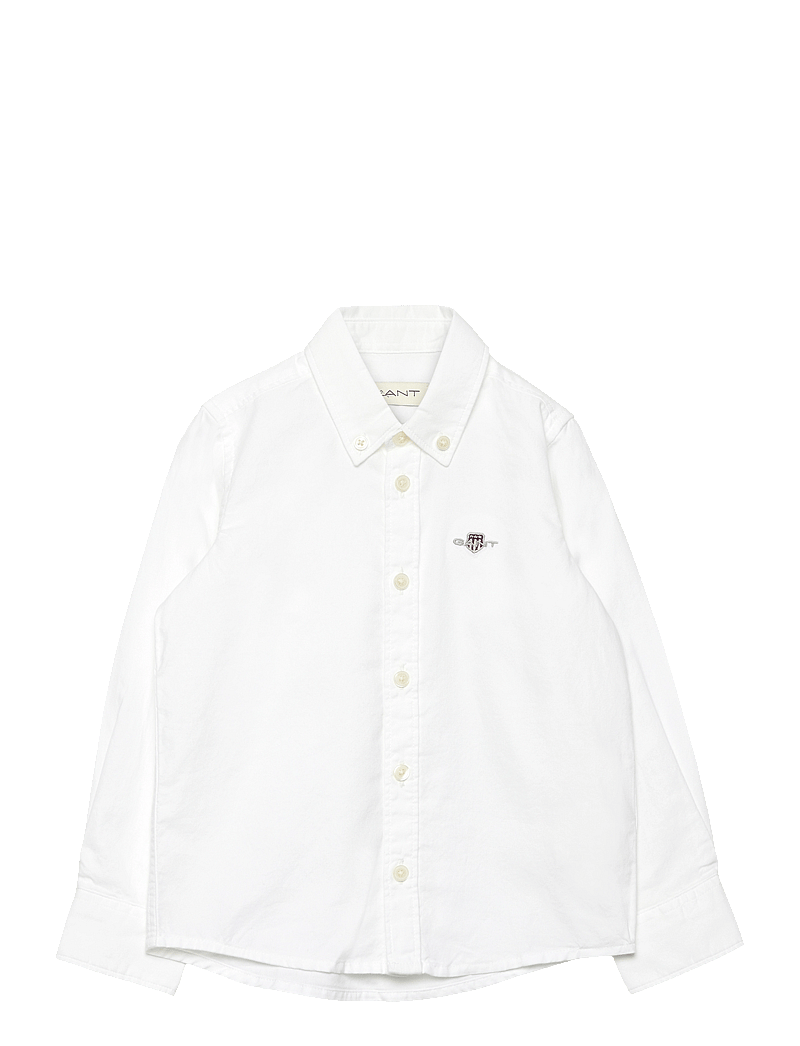 GANT - SHIELD OXFORD BD SHIRT - langærmede skjorter - white - 0
