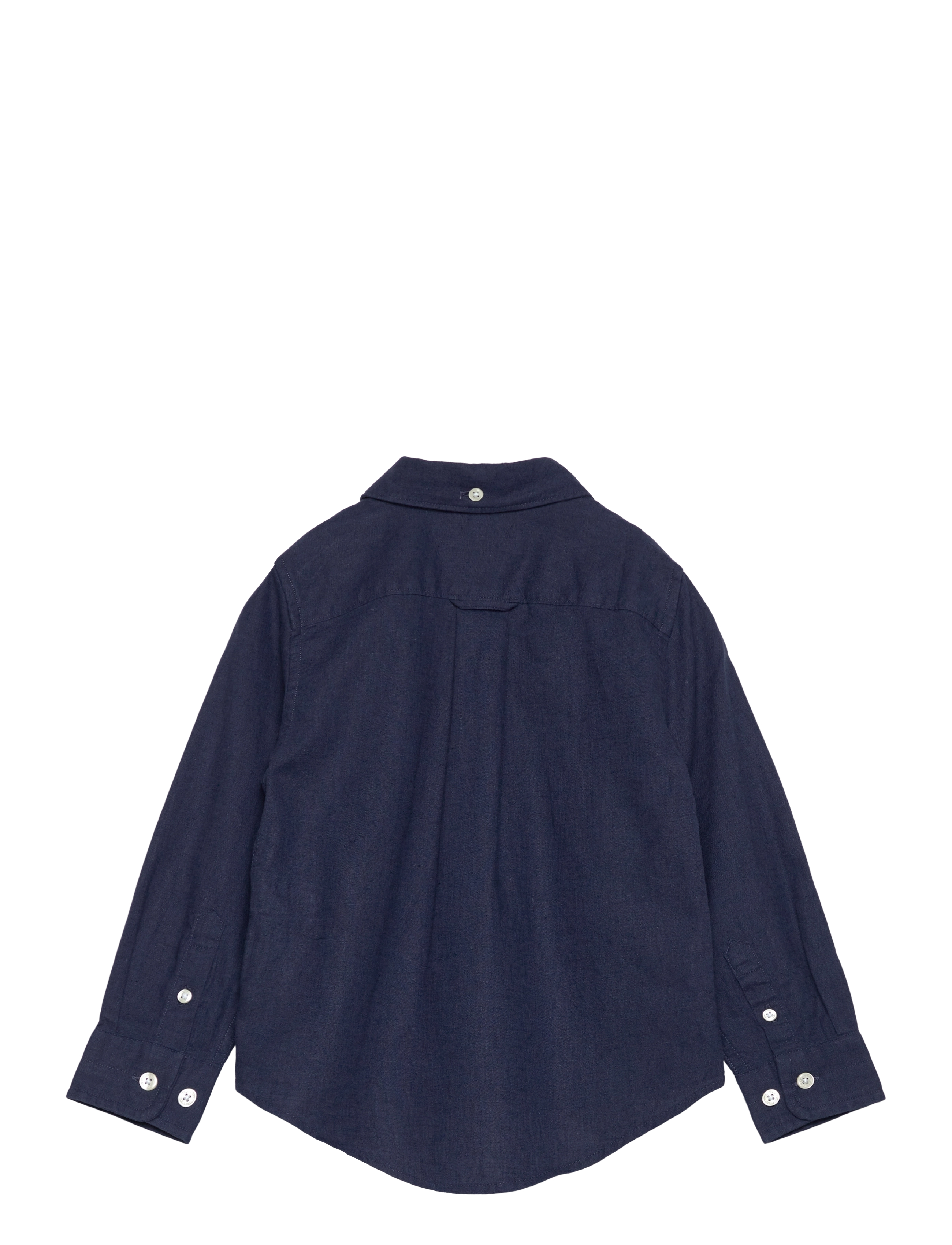 Gant - COTTON LINEN BD LS SHIRT - langærmede skjorter - marine - 1