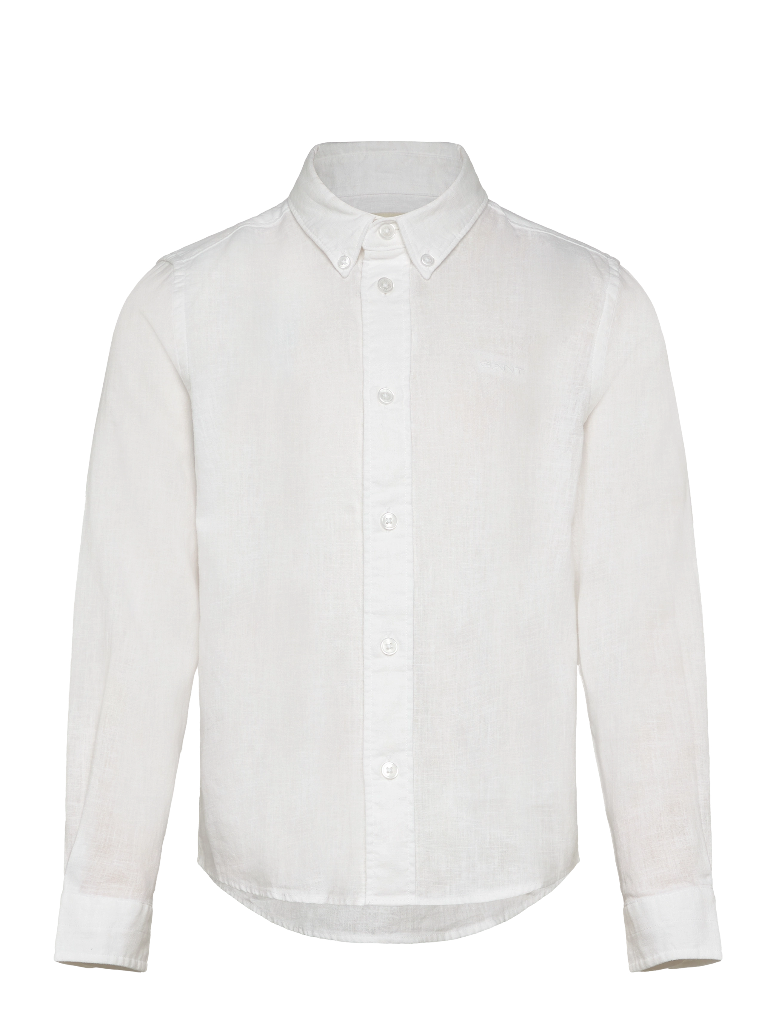 Gant COTTON LINEN BD LS SHIRT - Basics - WHITE / white