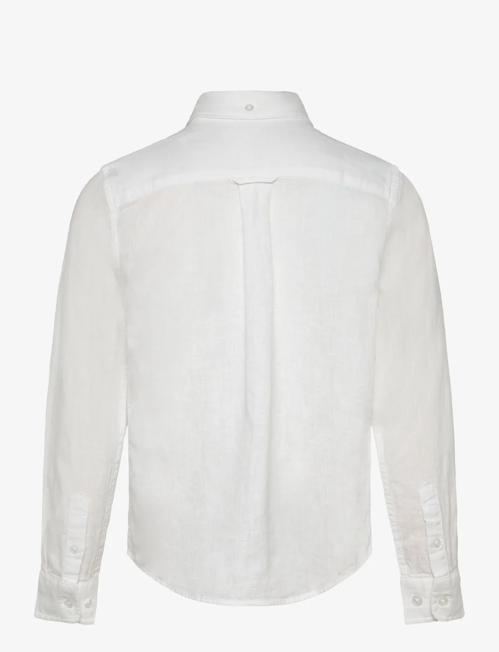 GANT - COTTON LINEN BD LS SHIRT - pitkähihaiset kauluspaidat - white - 1