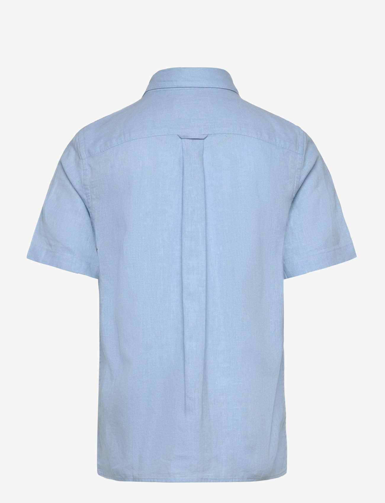 GANT - COTTON LINEN SS SHIRT - kortærmede skjorter - fresh blue - 1