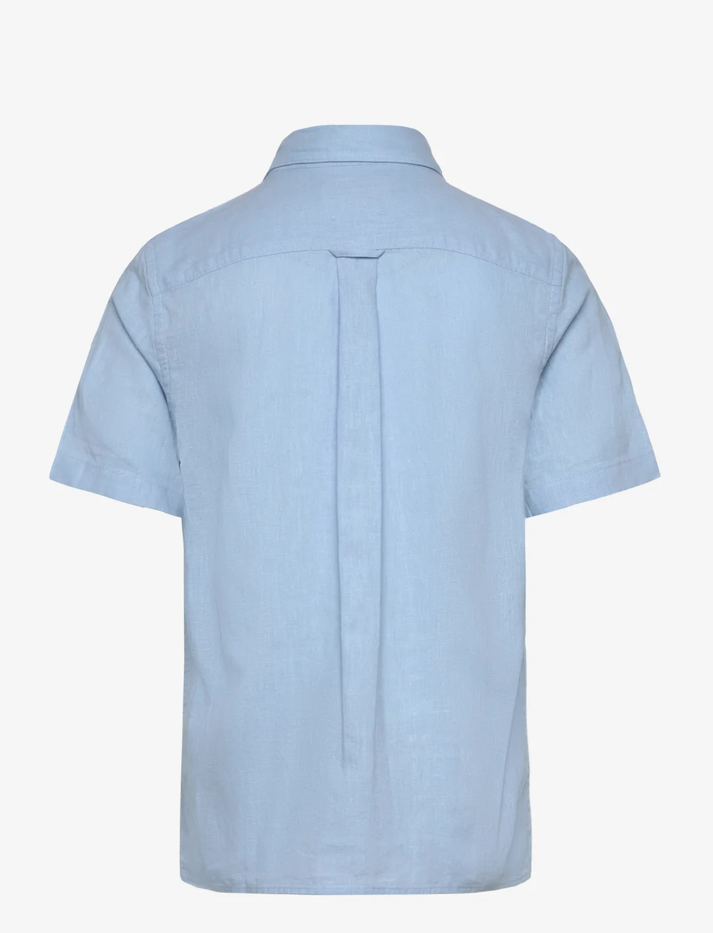 GANT - COTTON LINEN SS SHIRT - kurzärmlige hemden - fresh blue - 1