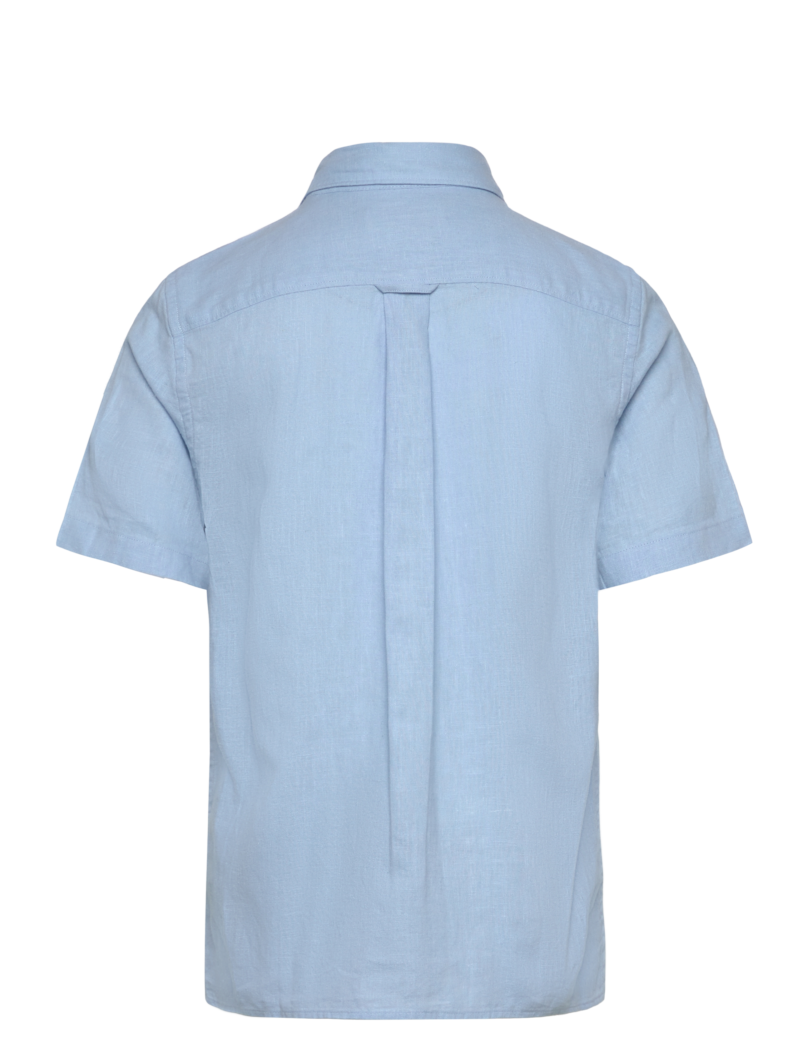 Gant - COTTON LINEN SS SHIRT - kortærmede skjorter - fresh blue - 1