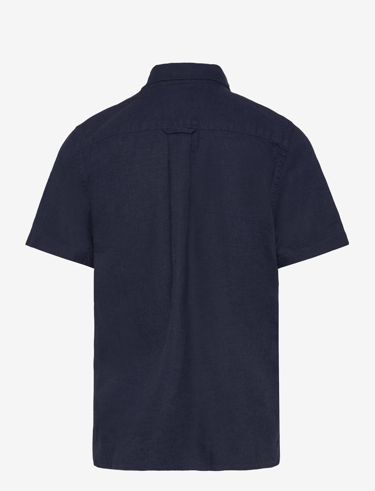 Gant - COTTON LINEN SS SHIRT - lühikeste varrukatega särgid - marine - 1