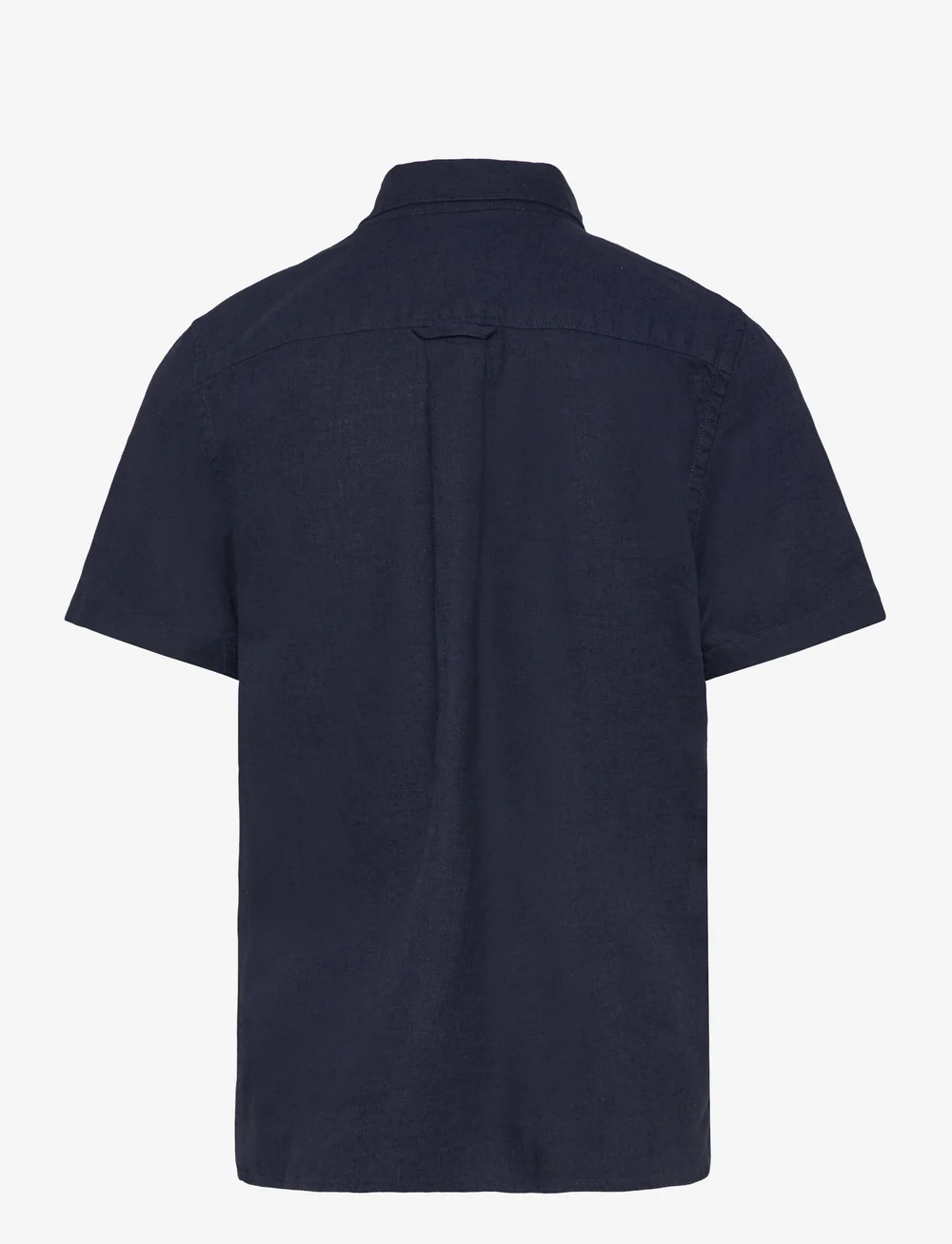 GANT - COTTON LINEN SS SHIRT - kurzärmlige hemden - marine - 1