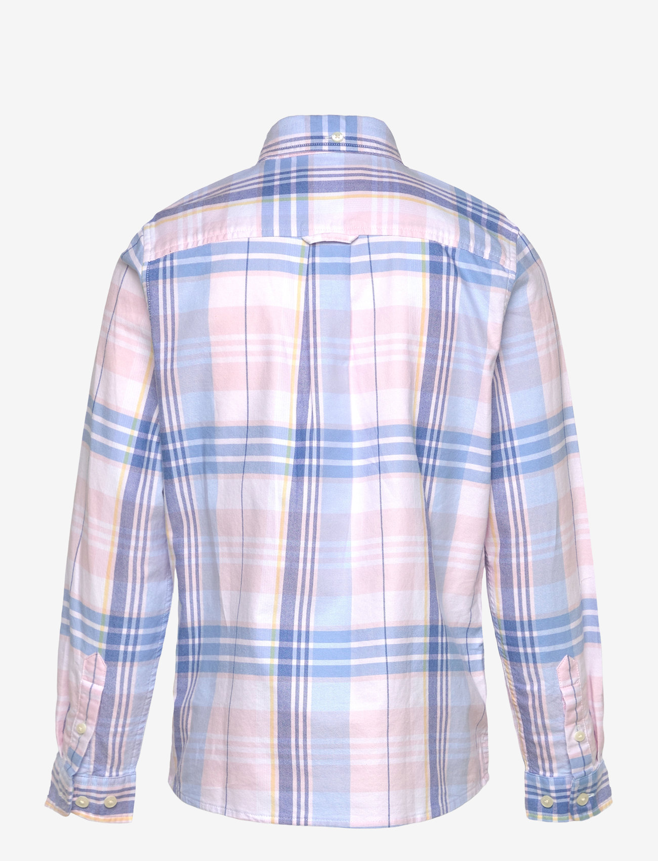 GANT - CHECKED OXFORD BD LS SHIRT - langærmede skjorter - light pink - 1