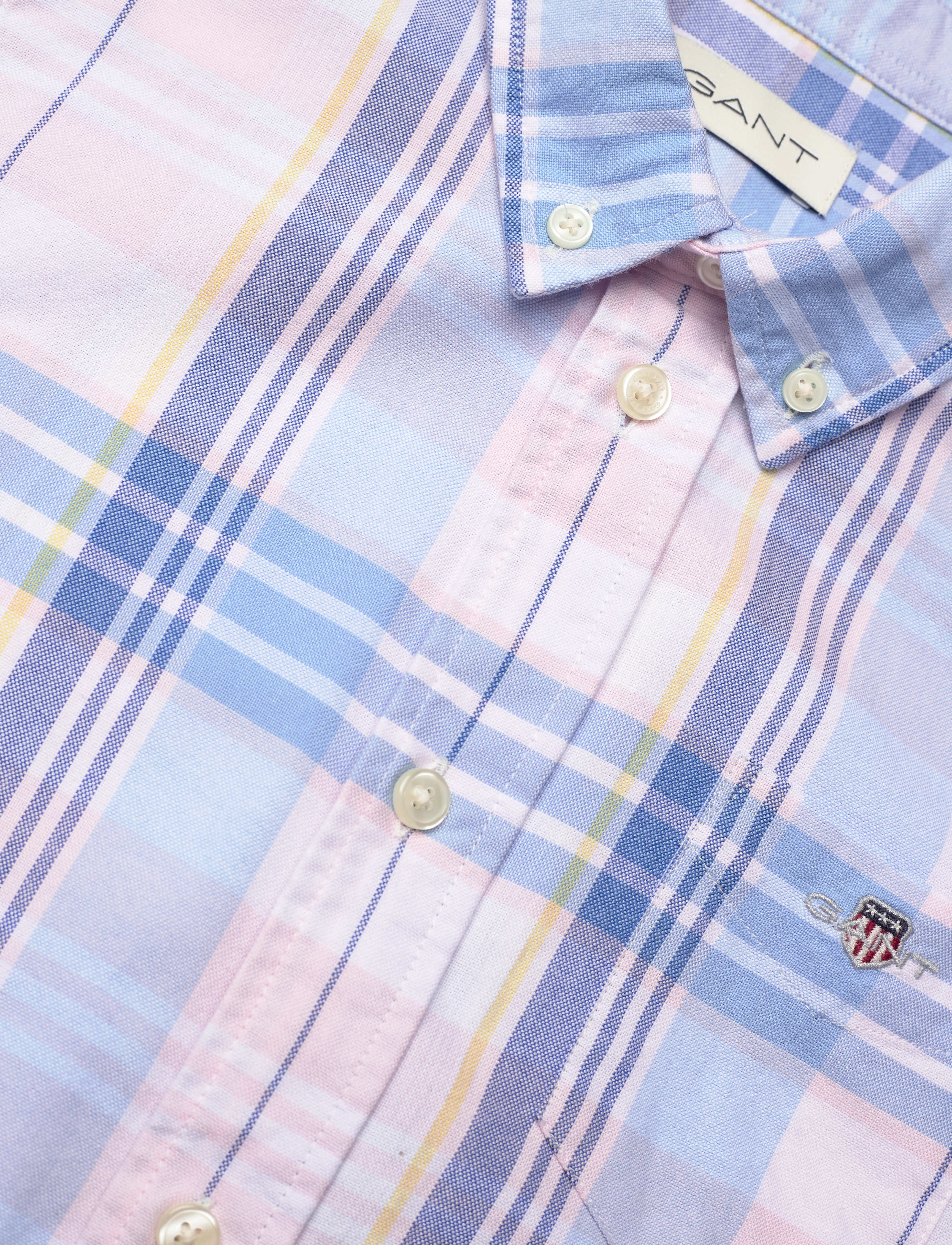 Gant - CHECKED OXFORD BD LS SHIRT - light pink - 2