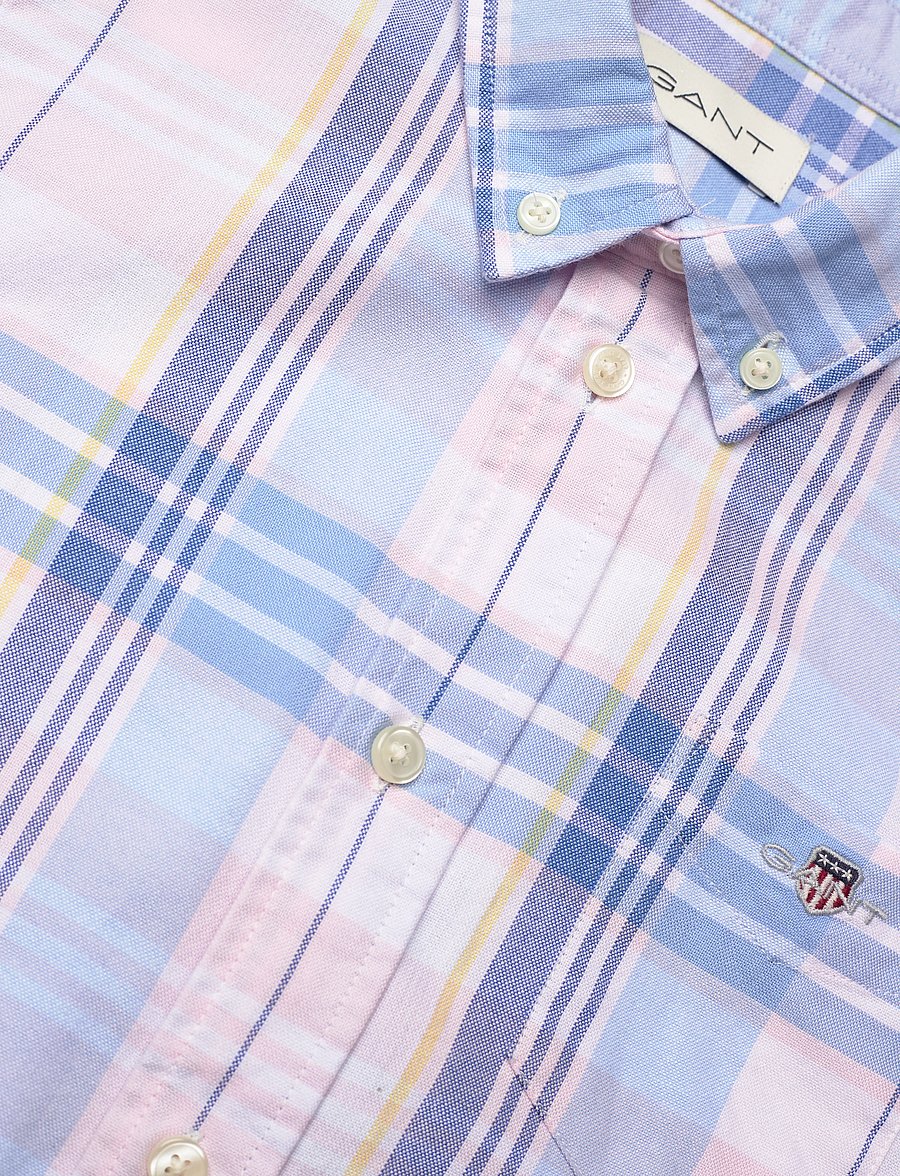 Gant - CHECKED OXFORD BD LS SHIRT - light pink - 2