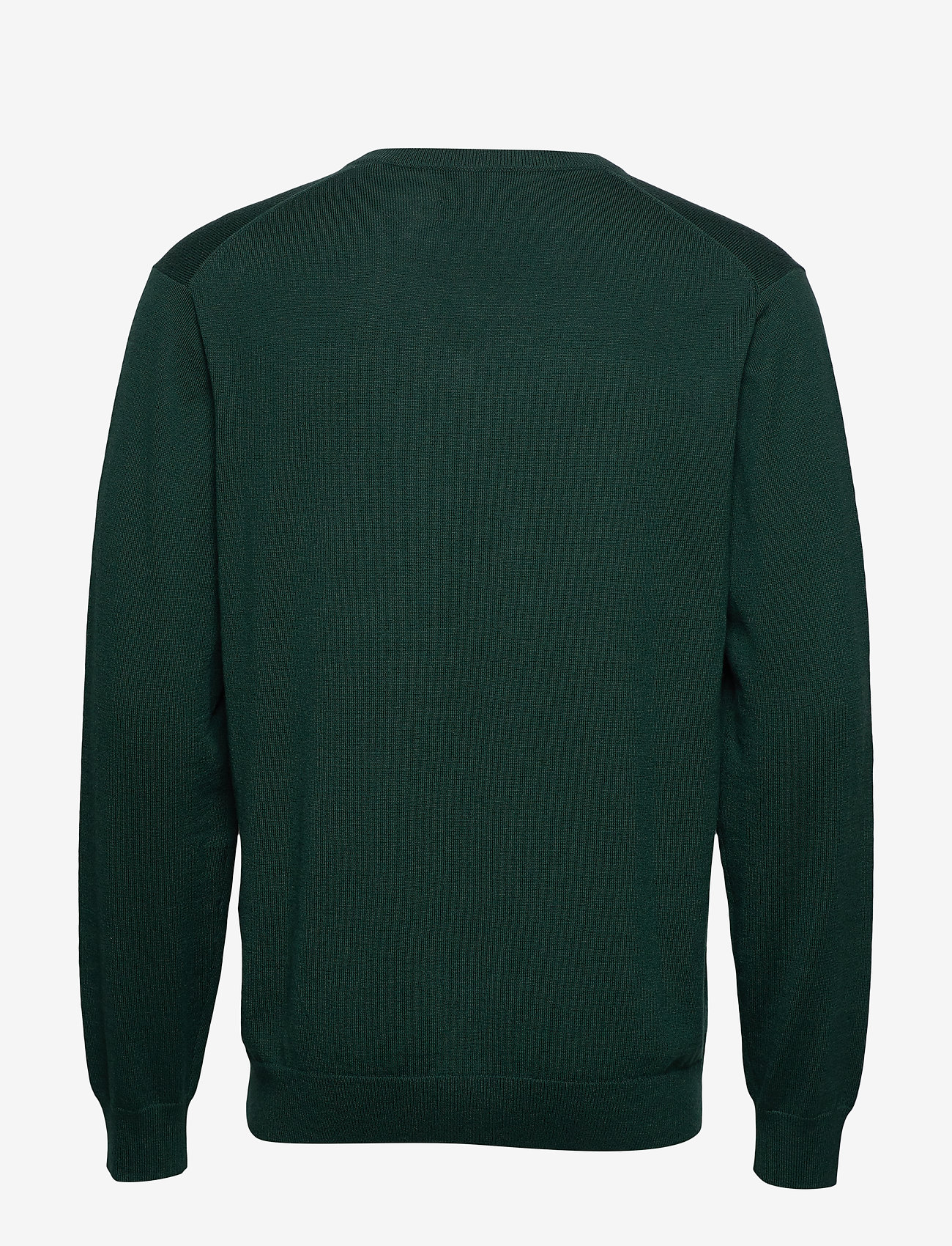 GANT - COTTON WOOL V-NECK - tartan green - 1