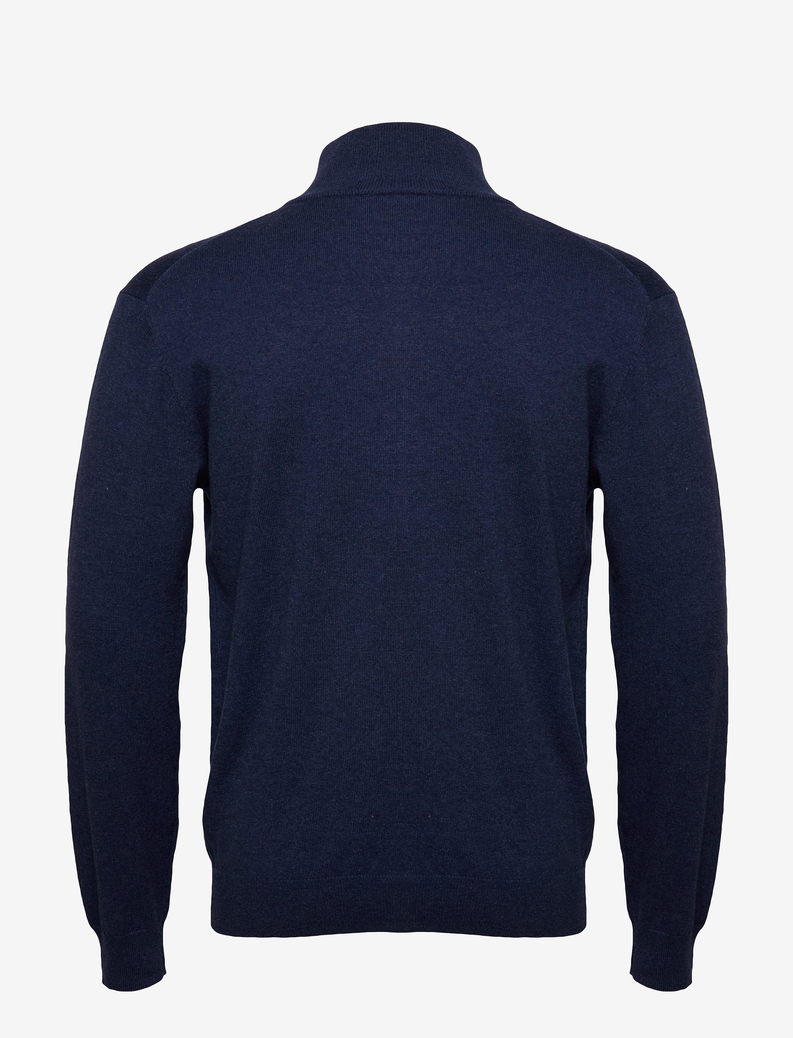 GANT - COTTON WOOL ZIP CARDIGAN - marine melange - 1