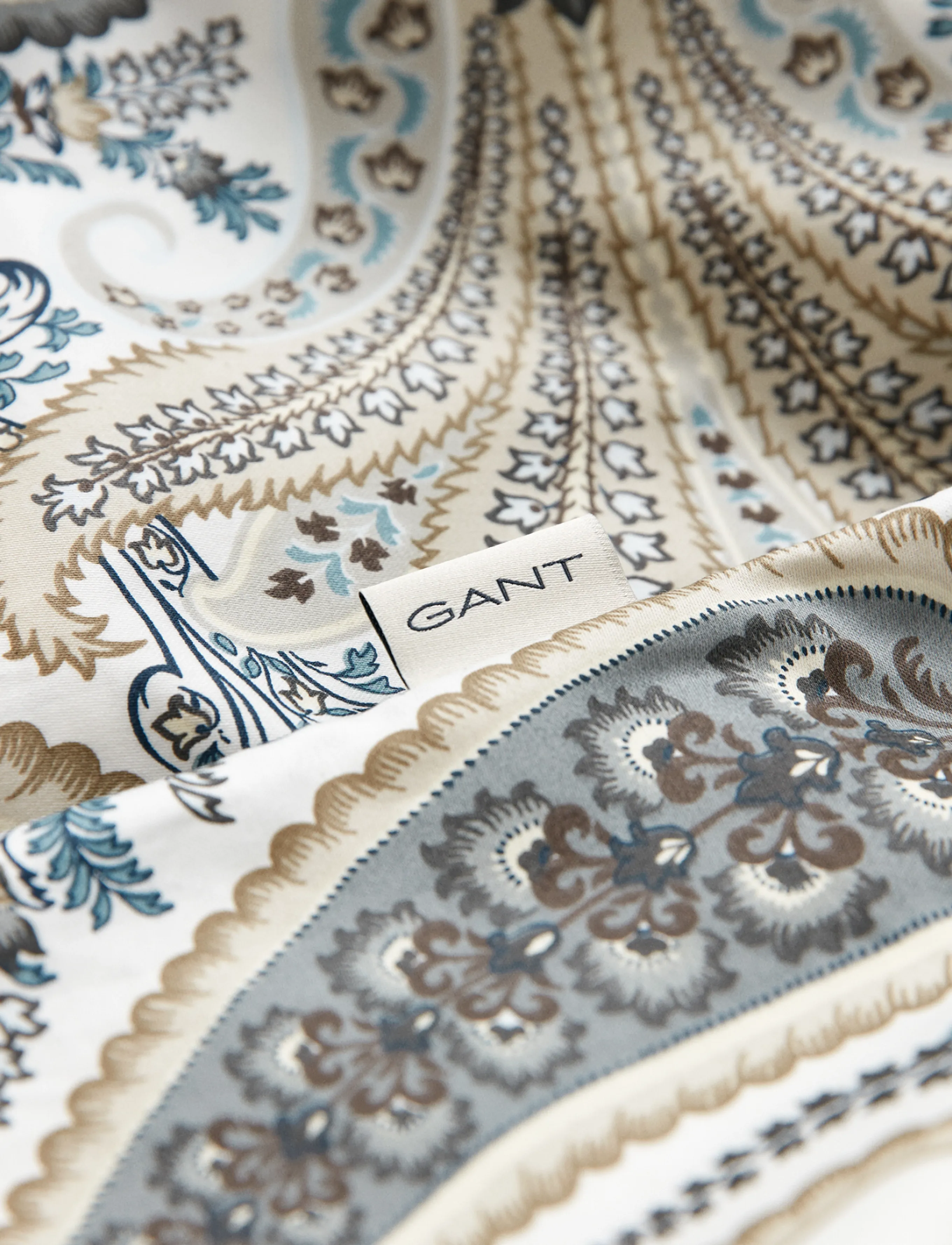 Gant - KEY WEST PAISLEY SINGLE DUVET - påslakan - dark putty - 2