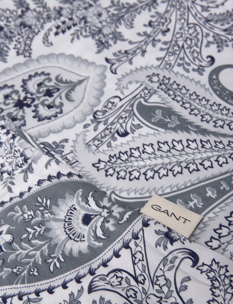 GANT - KEY WEST PAISLEY SINGLE DUVET - köp efter pris - heather grey - 1