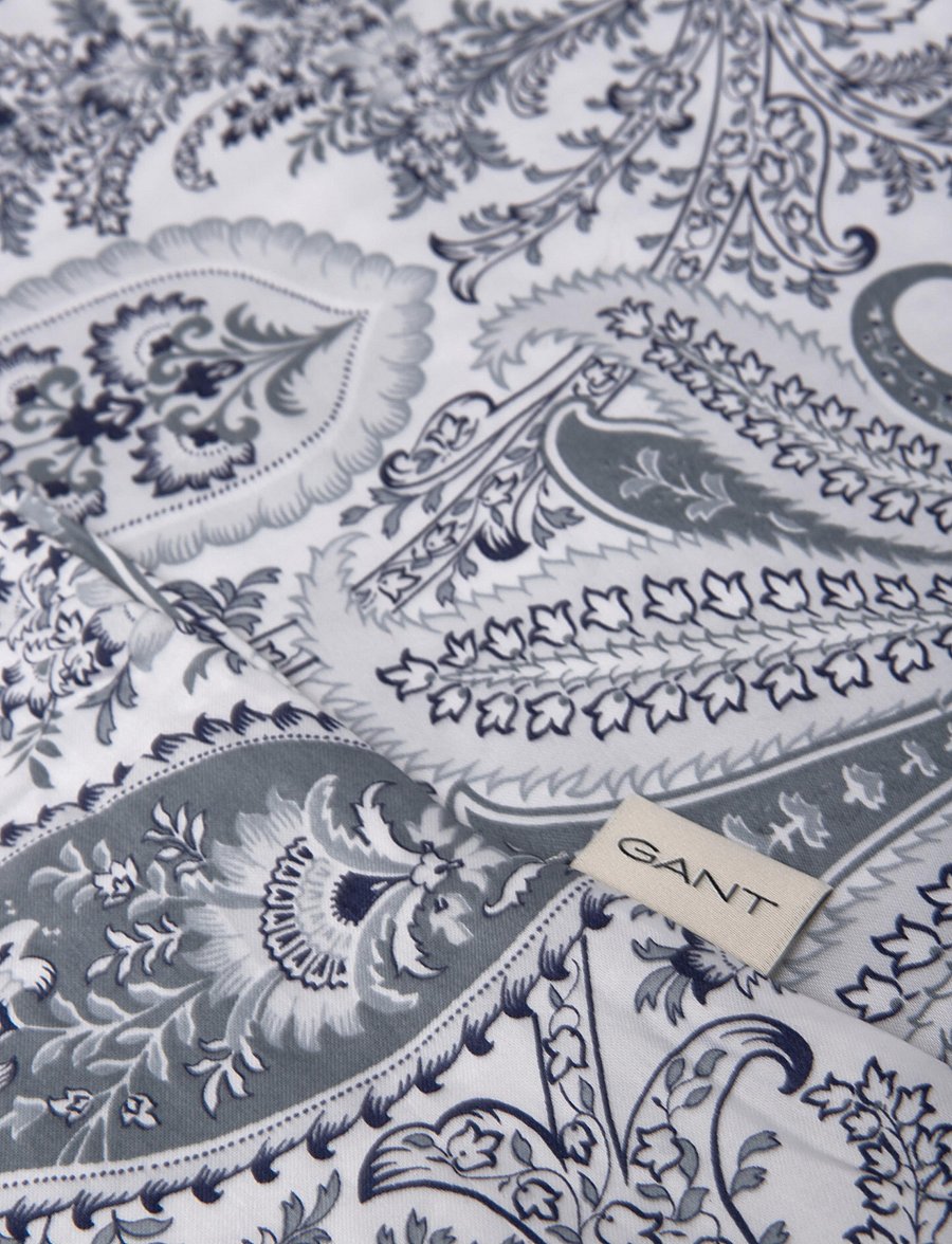 Gant - Paisley Single Duvet - påslakan - heather grey - 1