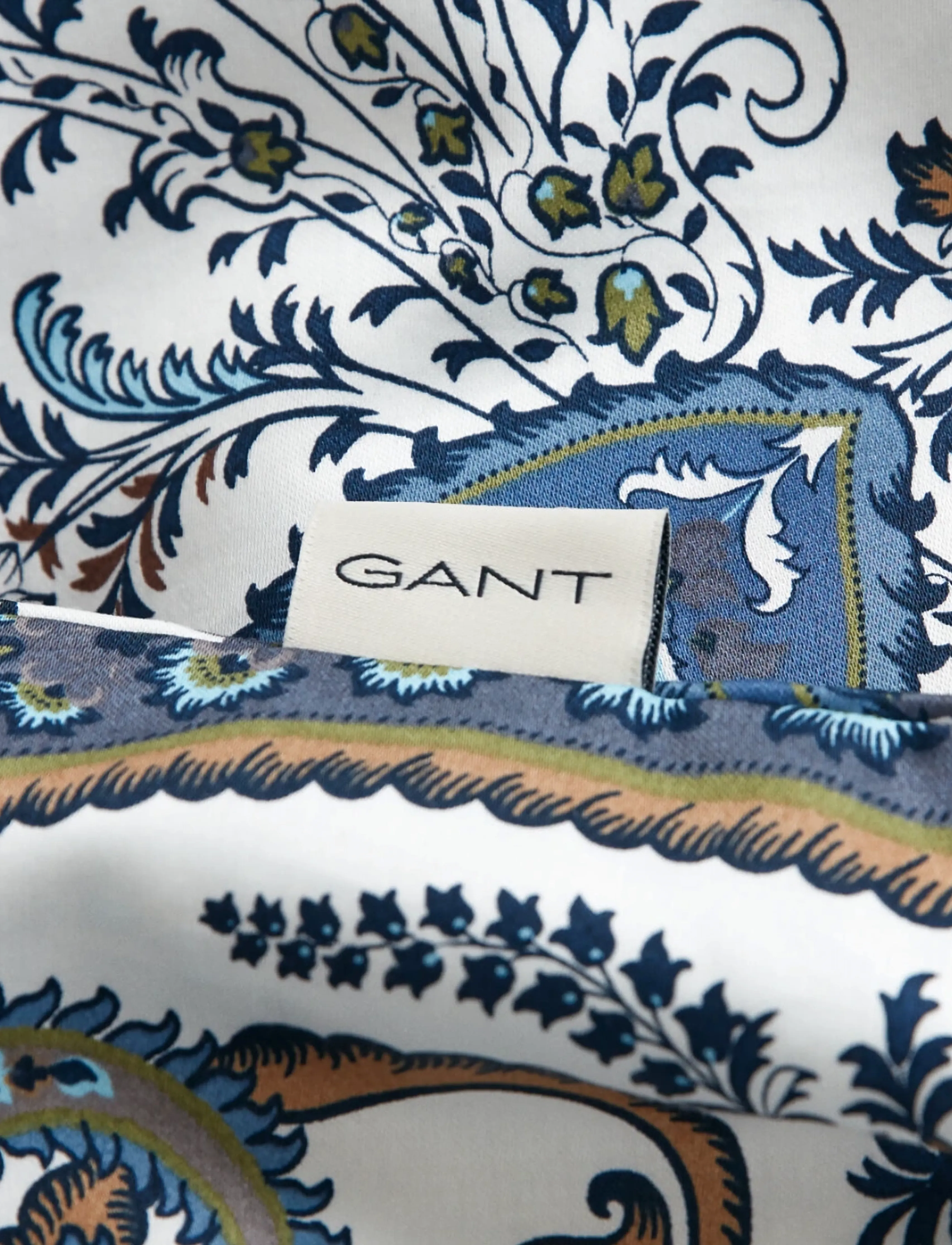 Gant - Paisley Single Duvet - duvet covers - marine - 1