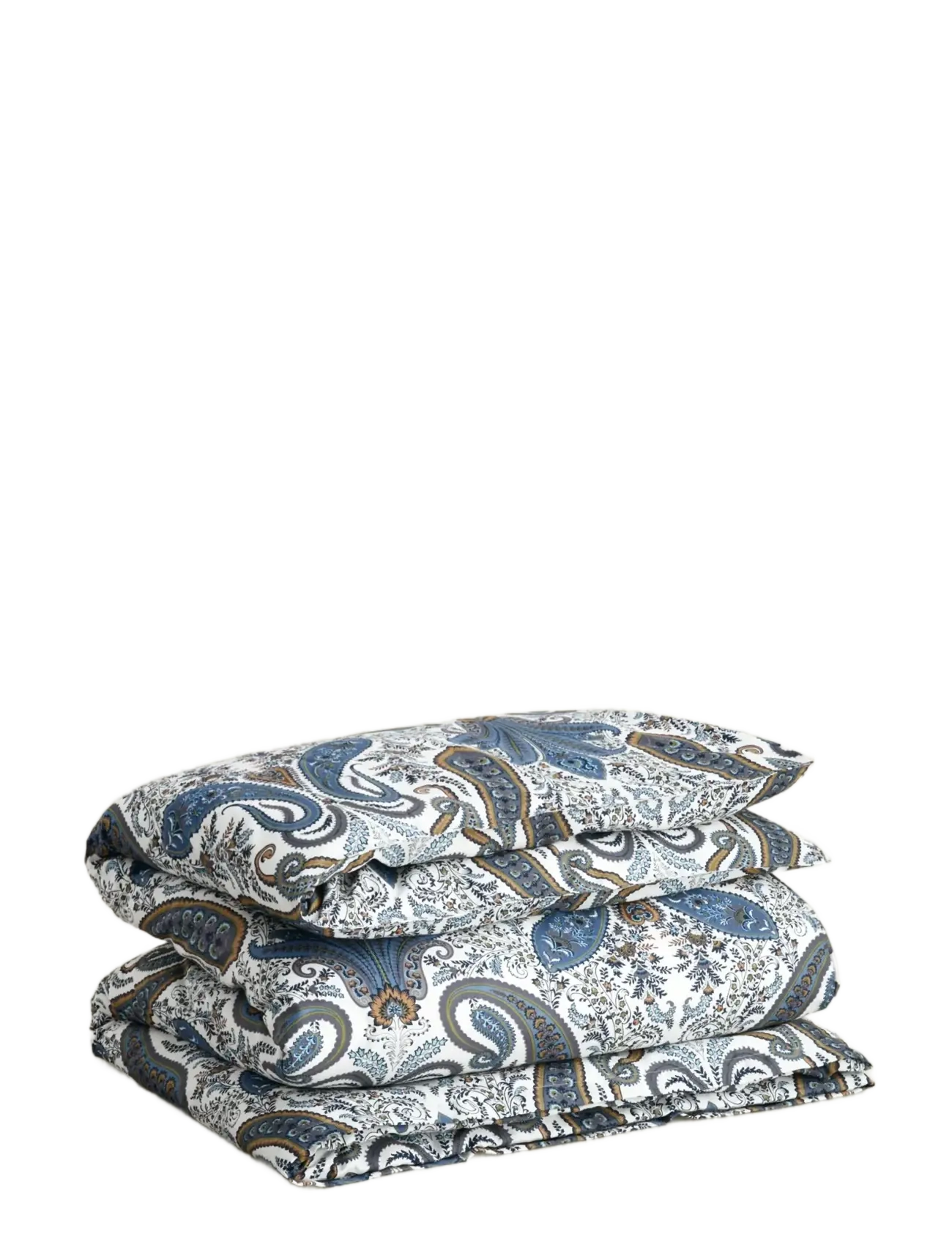 KEY WEST PAISLEY SINGLE DUVET - SATEEN BLUE