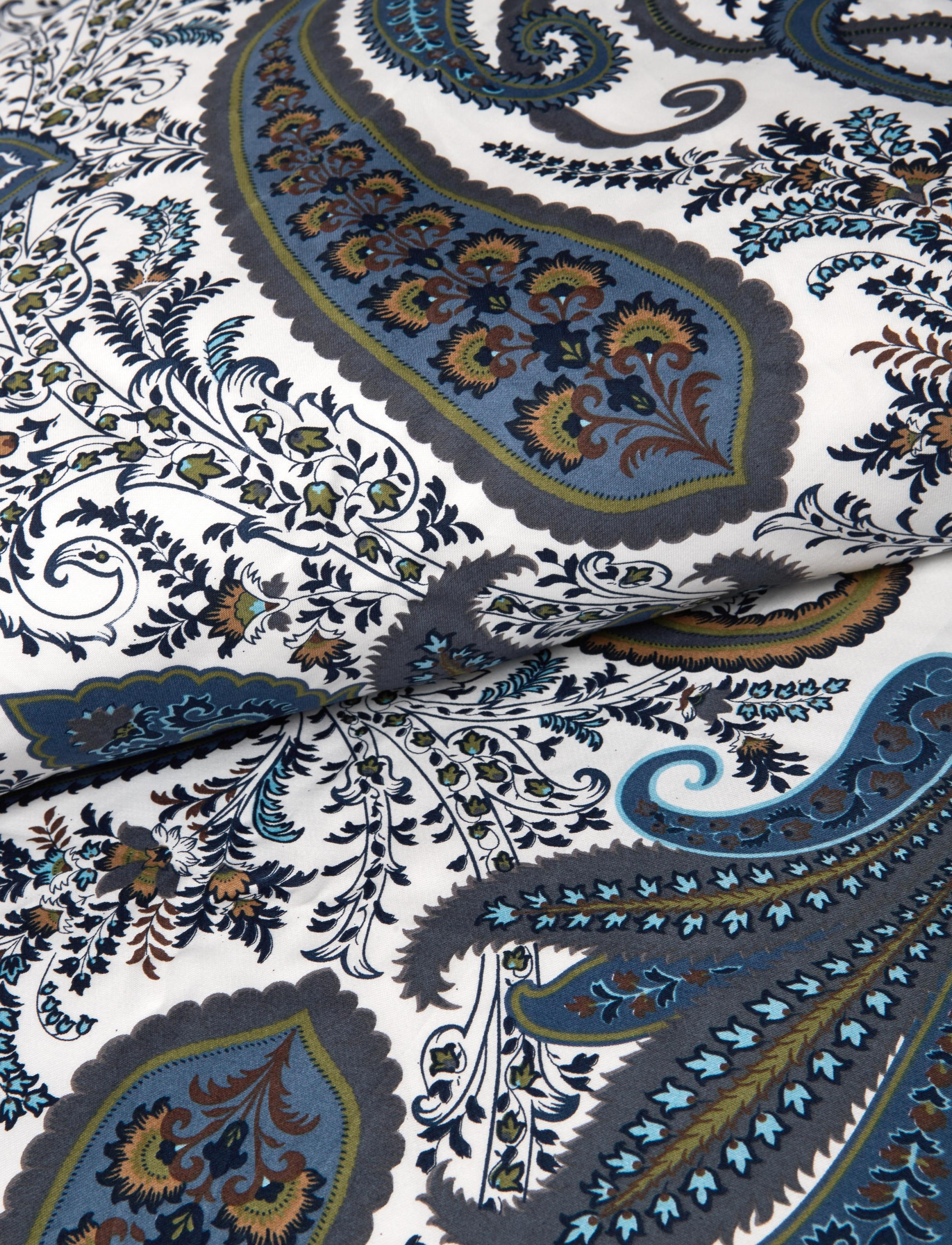 Gant - Paisley Single Duvet - duvet covers - sateen blue - 1