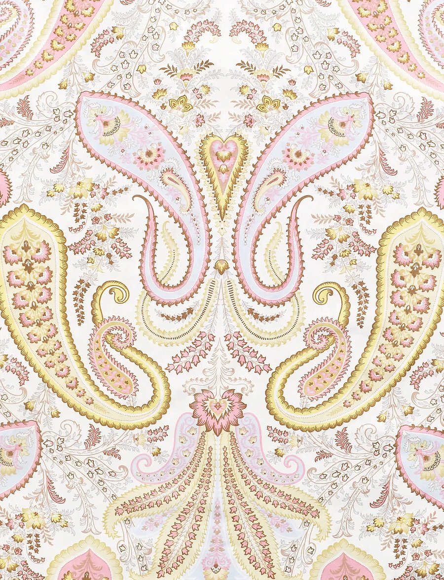 Gant - KEY WEST PAISLEY SINGLE DUVET - påslakan - vanilla yellow - 1
