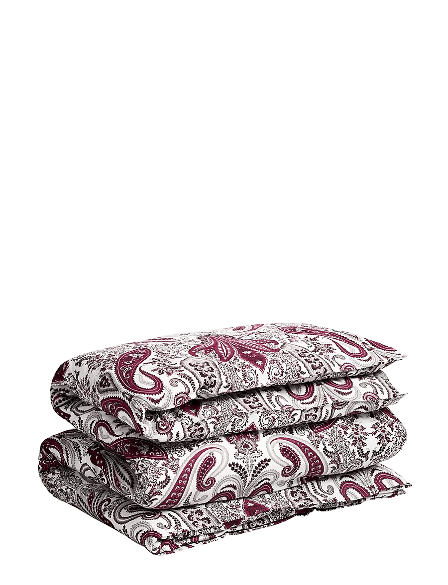 Gant - Paisley Single Duvet - dynebetræk - vibrant burgundy - 0