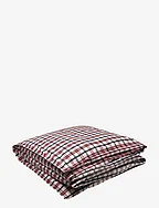 FLANNEL SINGLE DUVET - PLUMPED RED