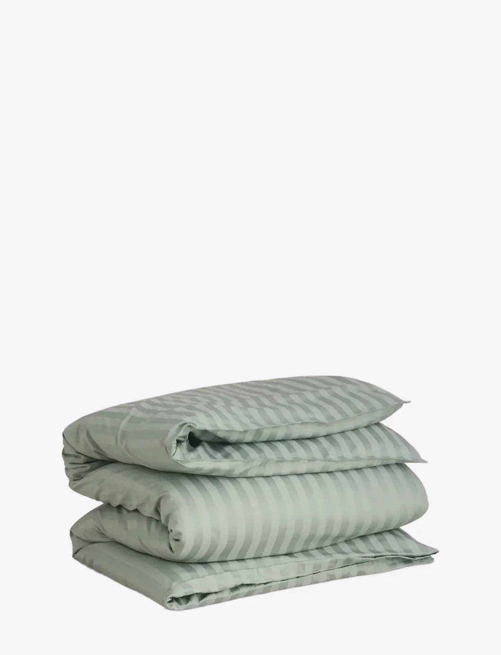 GANT - SATEEN STRIPES SINGLE DUVET - shop by price - clay green - 0