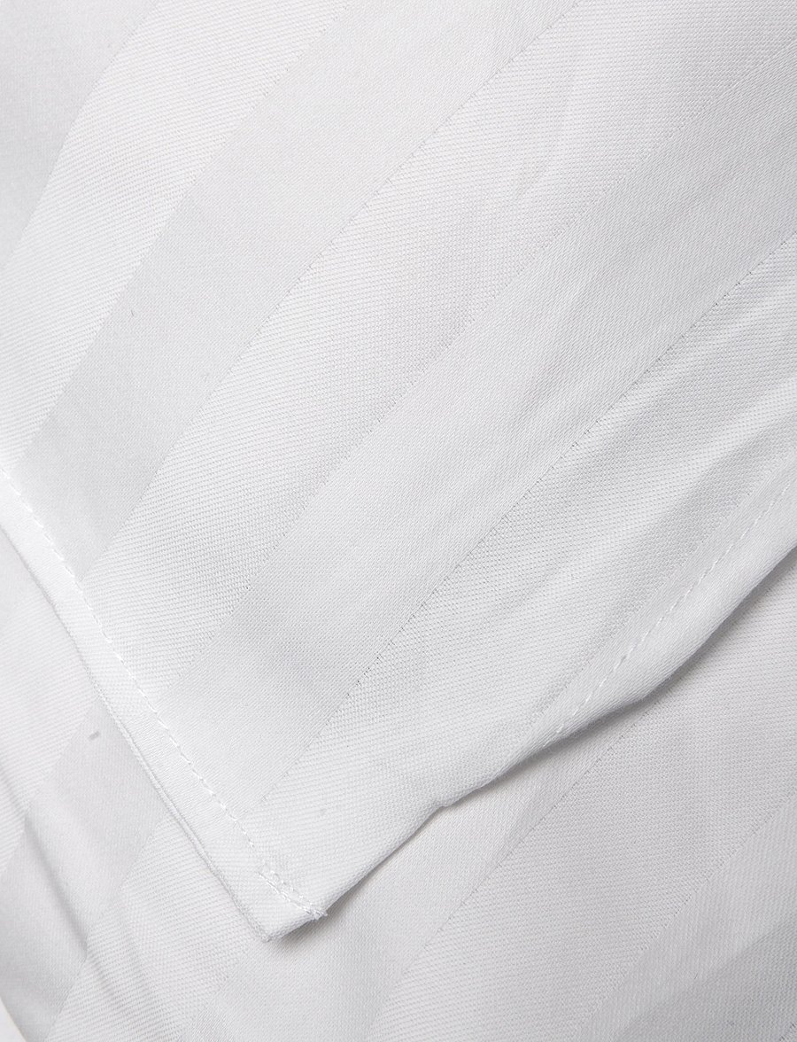 Gant - SATEEN STRIPES SINGLE DUVET - voodiriiete komplektid - white - 1