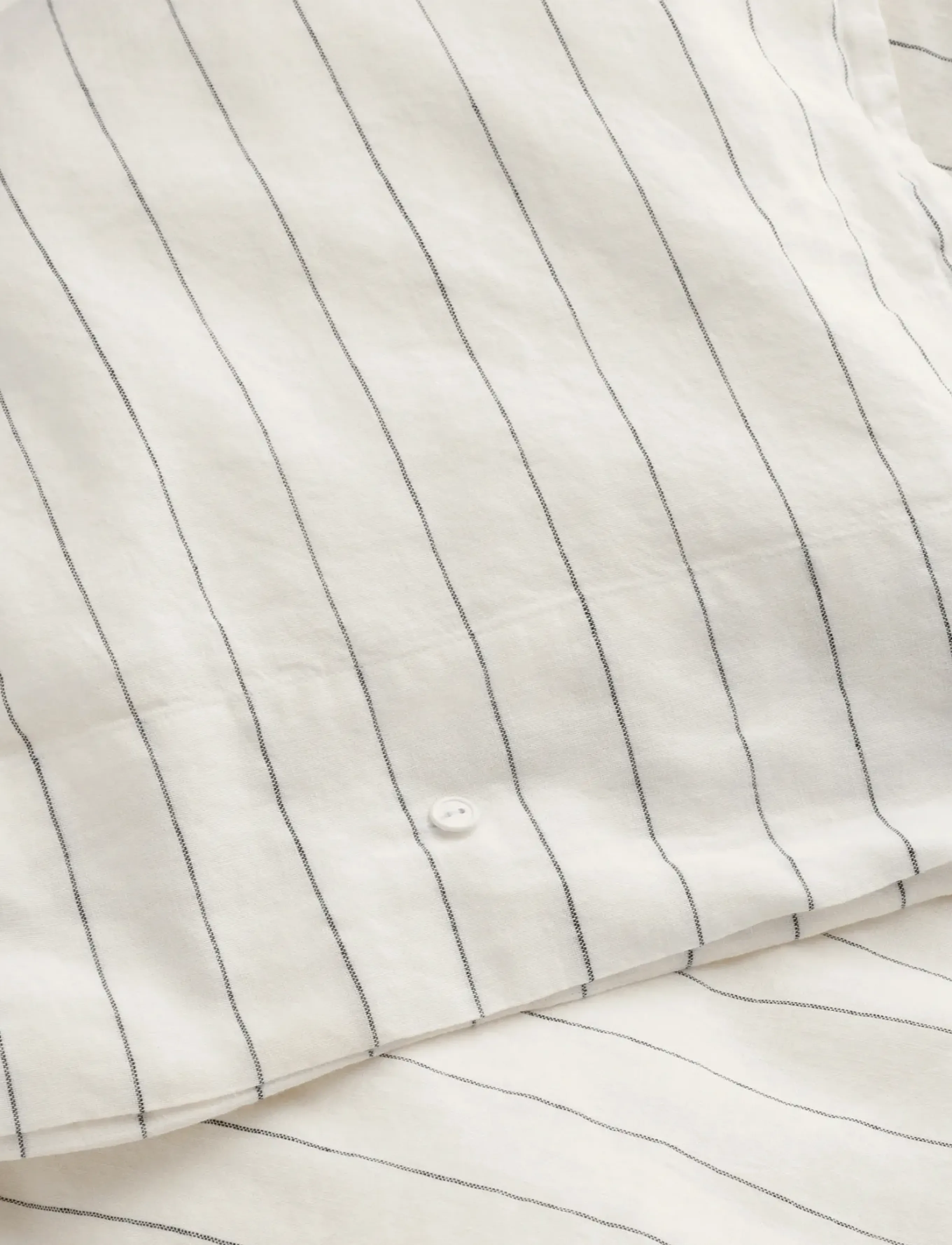 Gant - PINSTRIPE SINGLE DUVET - dynebetræk - eggshell - 1