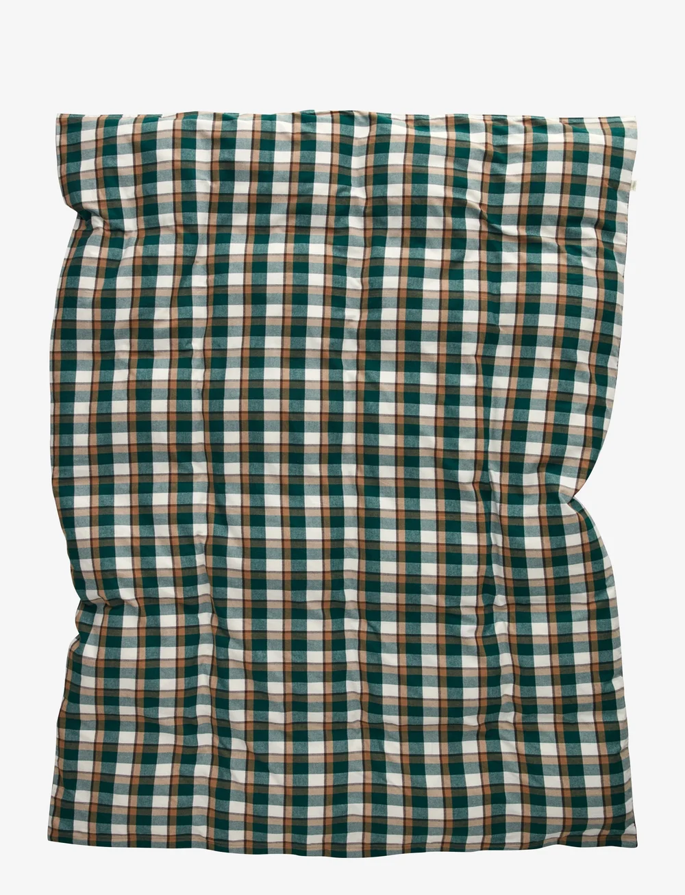 GANT - FLANNEL SINGLE DUVET - påslakan - deep forest - 0