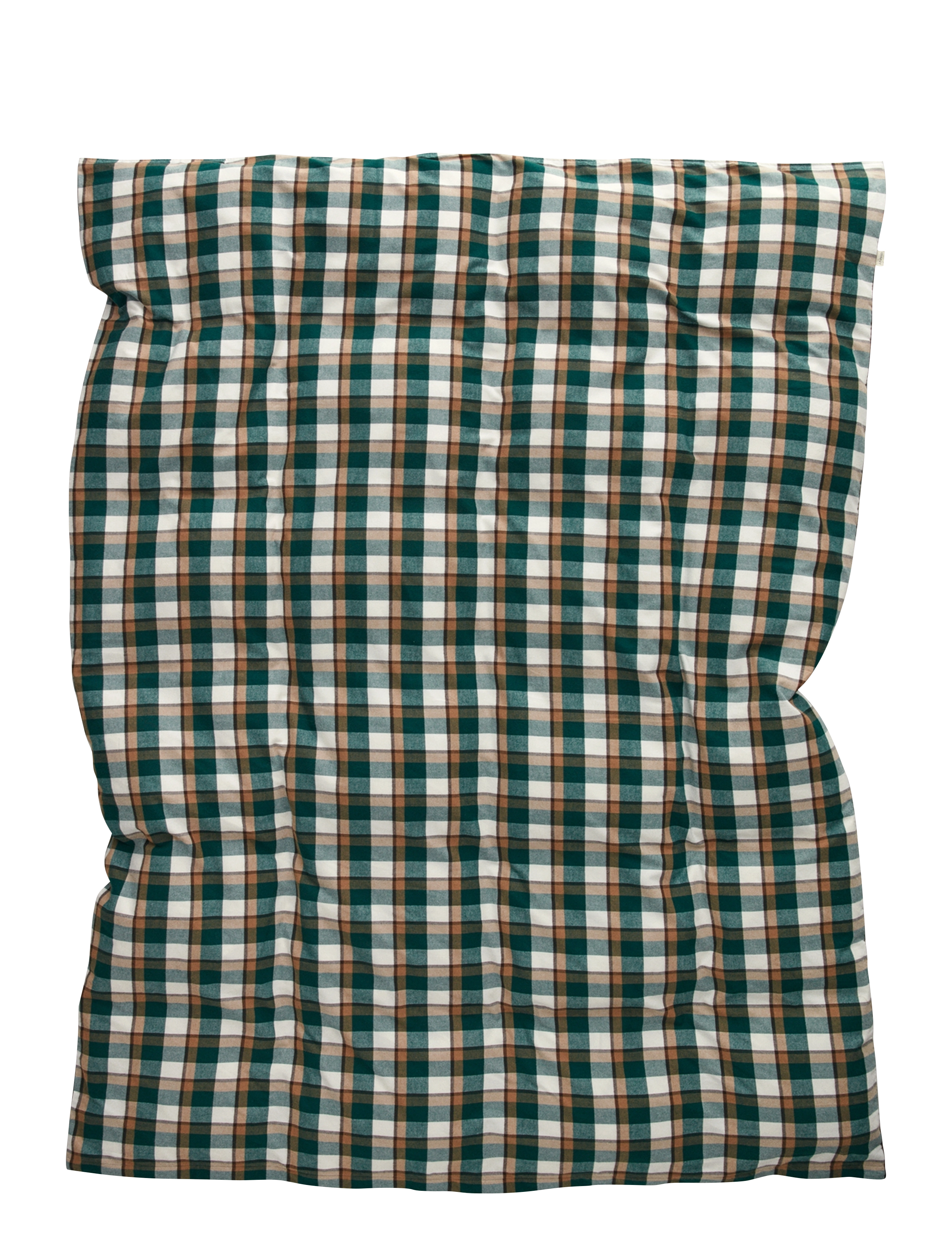 Gant FLANNEL SINGLE DUVET - Påslakan - DEEP FOREST / multi