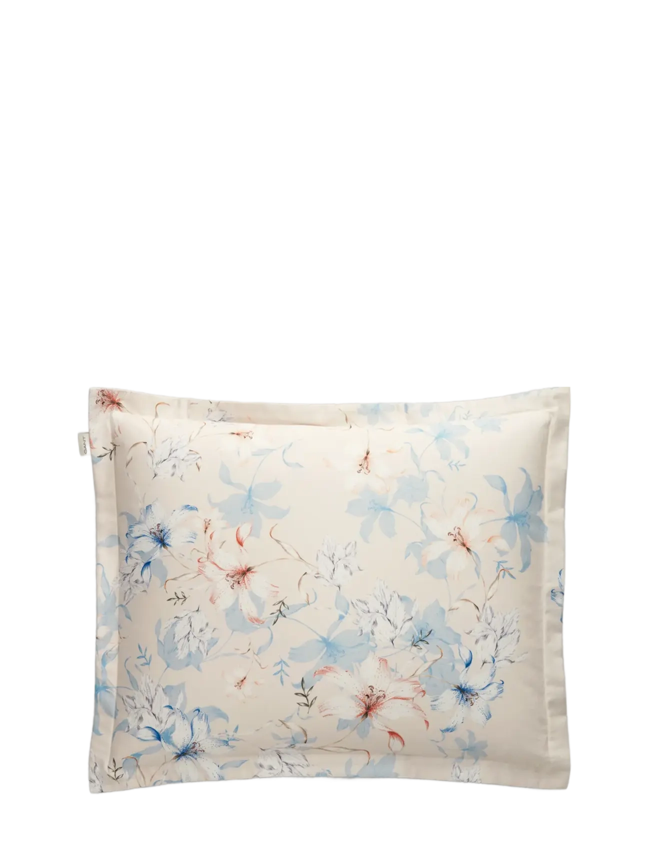 GANT FLORAL PRINT PILLOWCASE - Bedroom Textiles - WHITE SAND / cream