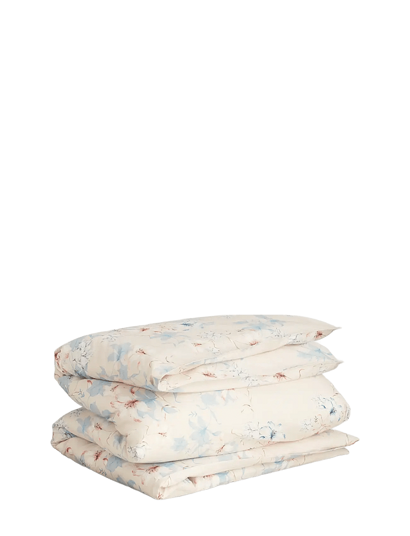 GANT - FLORAL PRINT DOUBLE DUVET - påslakan - white sand - 0