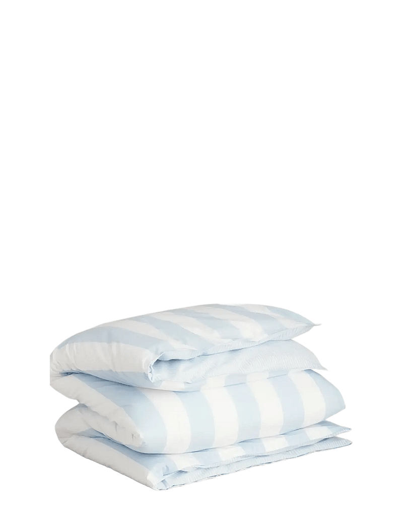 GANT - PERCALE STRIPE SINGLE DUVET - köp efter pris - rich blue - 0