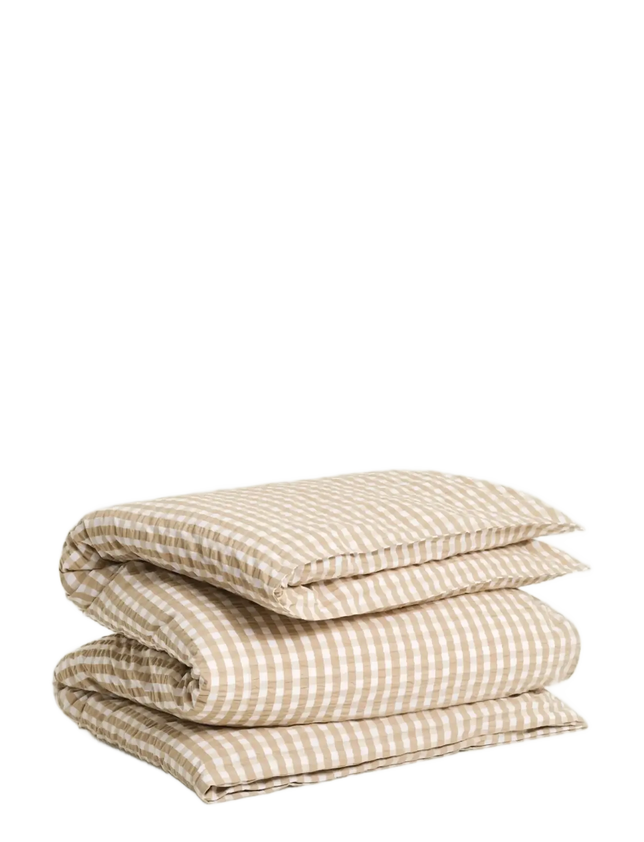 GANT CHECK SEERSUCKER SINGLE DUVET - Textilien - OAT BEIGE / beige