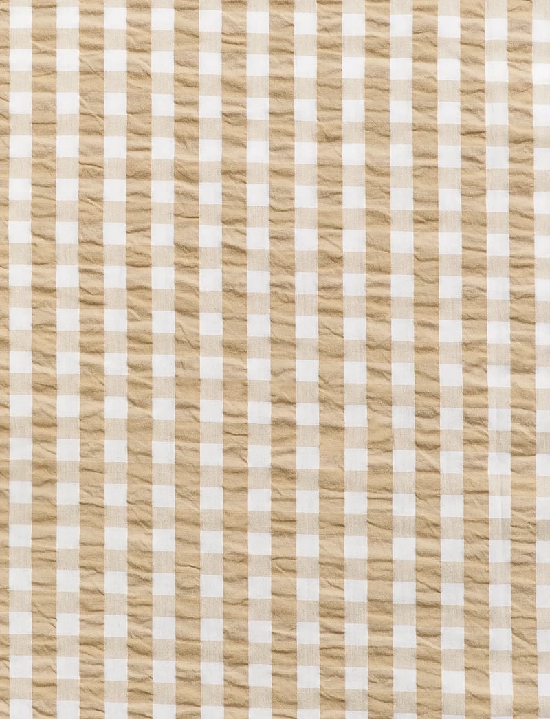 GANT - CHECK SEERSUCKER SINGLE DUVET - bettbezüge - oat beige - 1